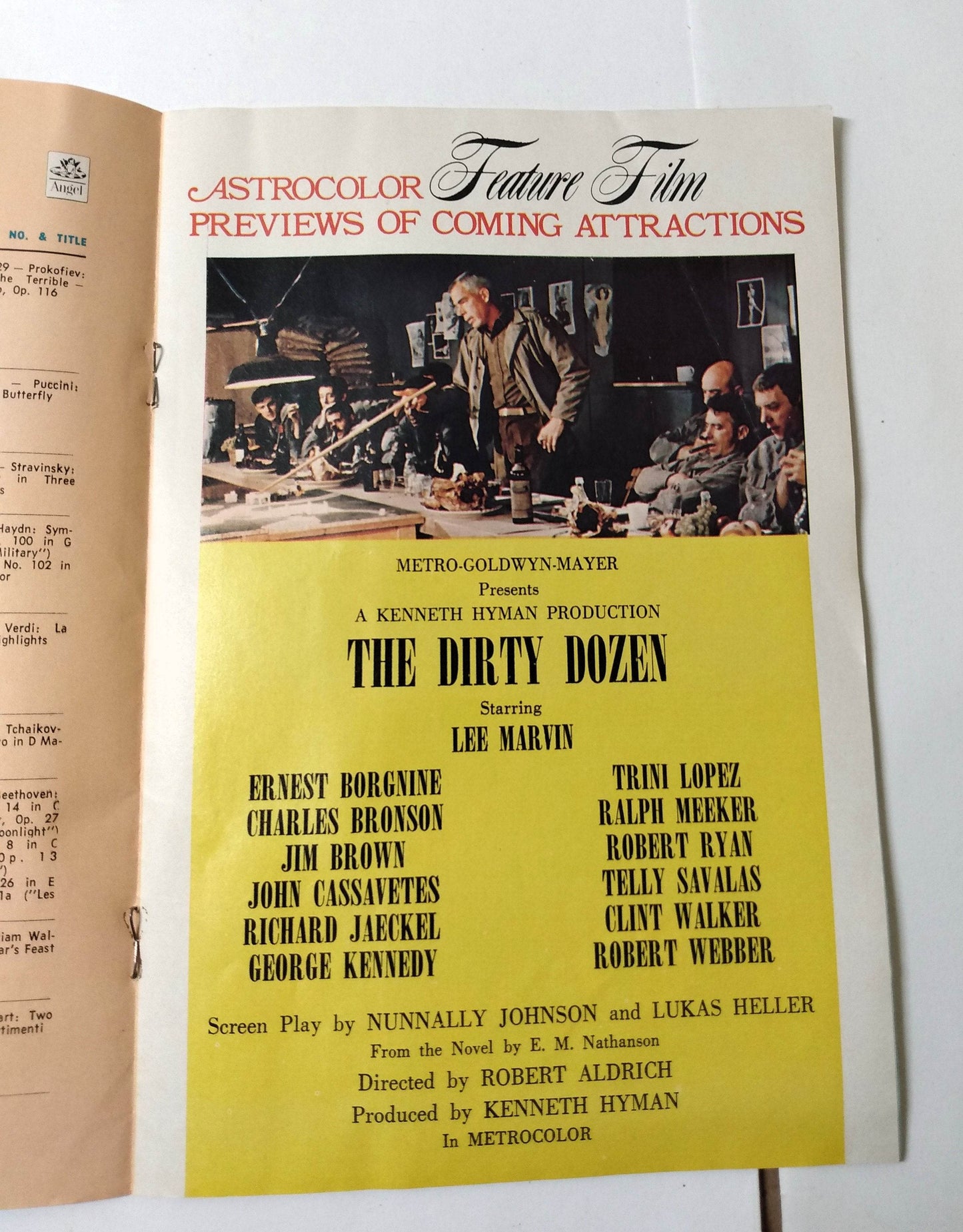 American Airlines Inflight AstroStereo Program Number 34 Brochure 1968 - TulipStuff