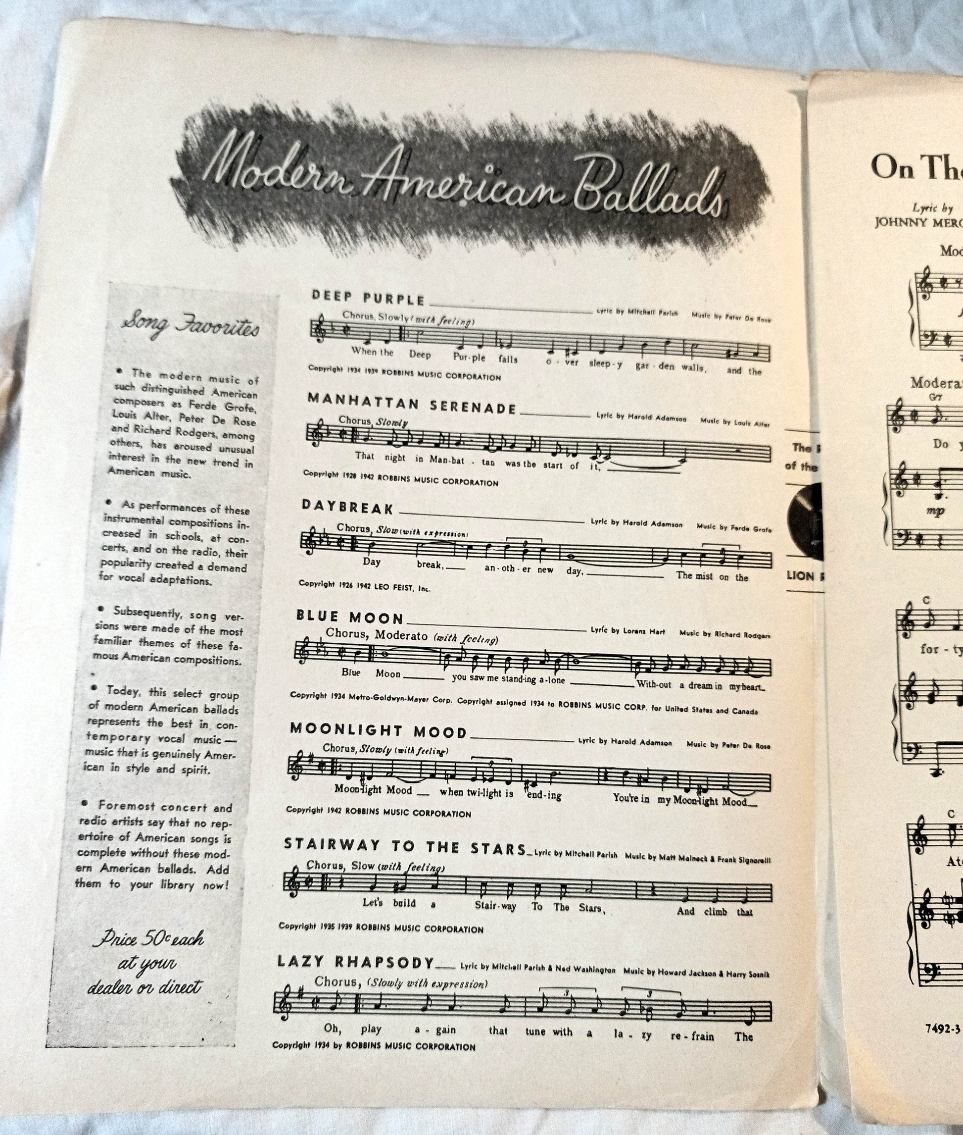 On The Atchison Topeka And The Santa Fe Judy Garland Sheet Music 1934 - TulipStuff