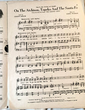 Load image into Gallery viewer, On The Atchison Topeka And The Santa Fe Judy Garland Sheet Music 1934 - TulipStuff
