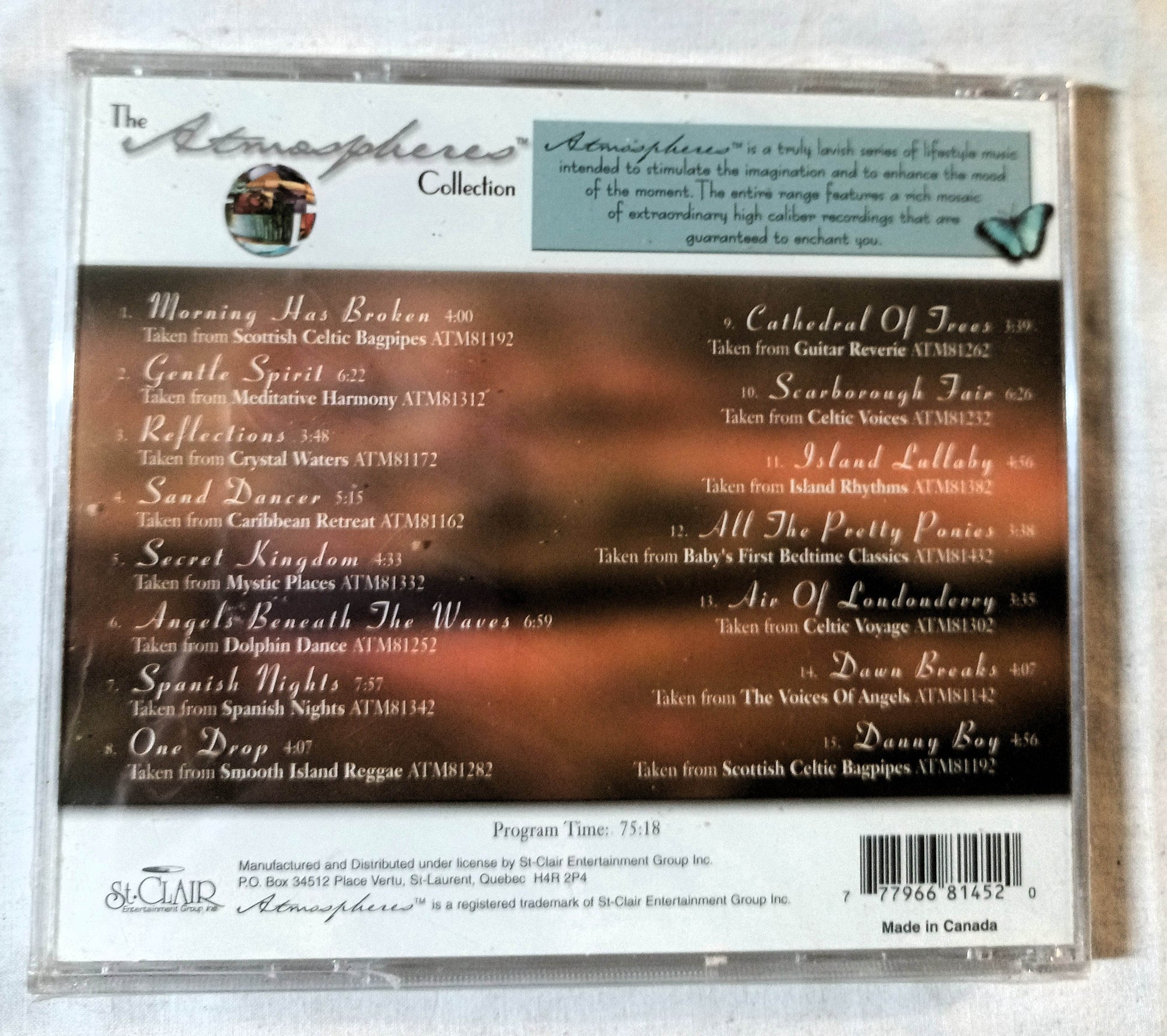The Atmospheres Collection Sampler New Age Compilation CD 2002 - TulipStuff