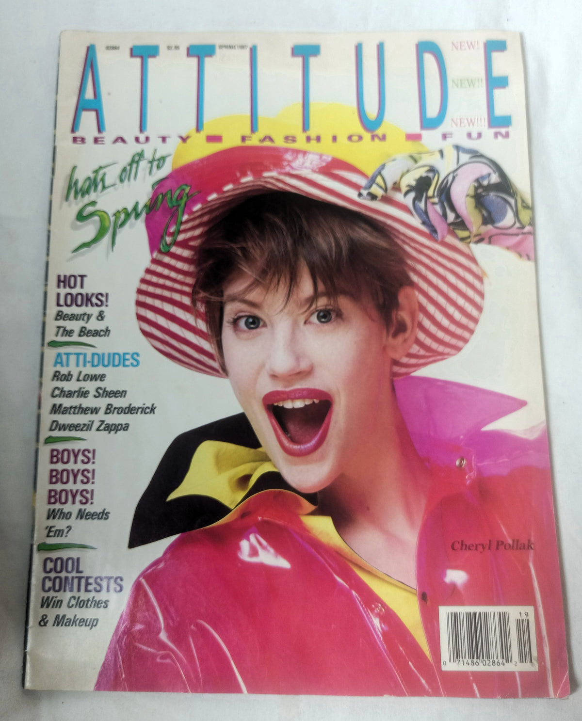 Attitude Magazine Spring 1987 Pilot Issue Teen 80's Pop Culture Fashion - TulipStuff