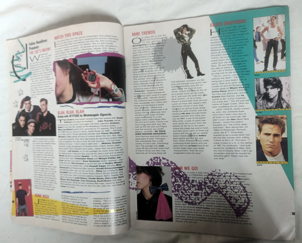 Attitude Magazine Spring 1987 Pilot Issue Teen 80's Pop Culture Fashion - TulipStuff