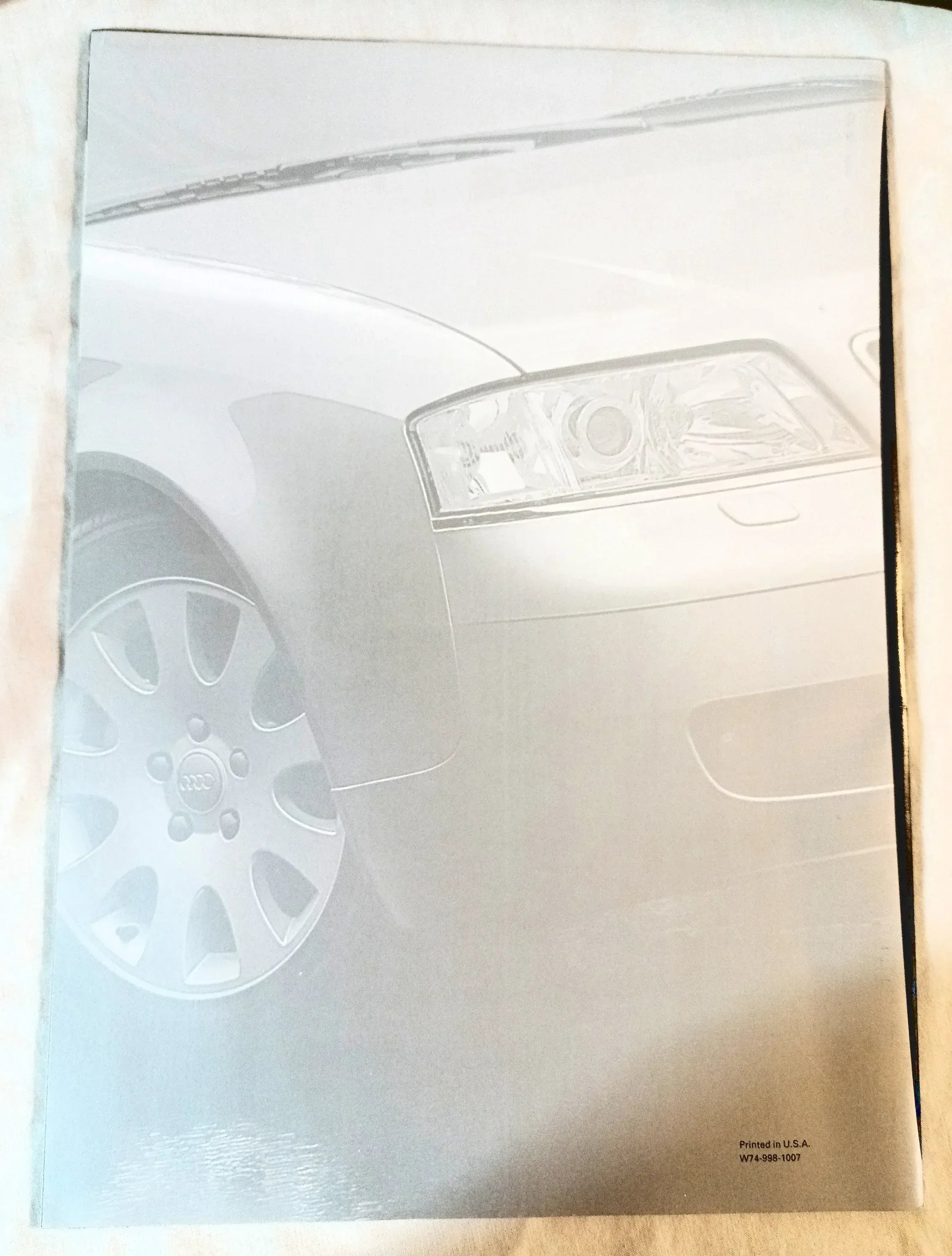 Audi 1998 Full Line Dealer Sales Brochure A4 Avant Cabriolet A6 A8