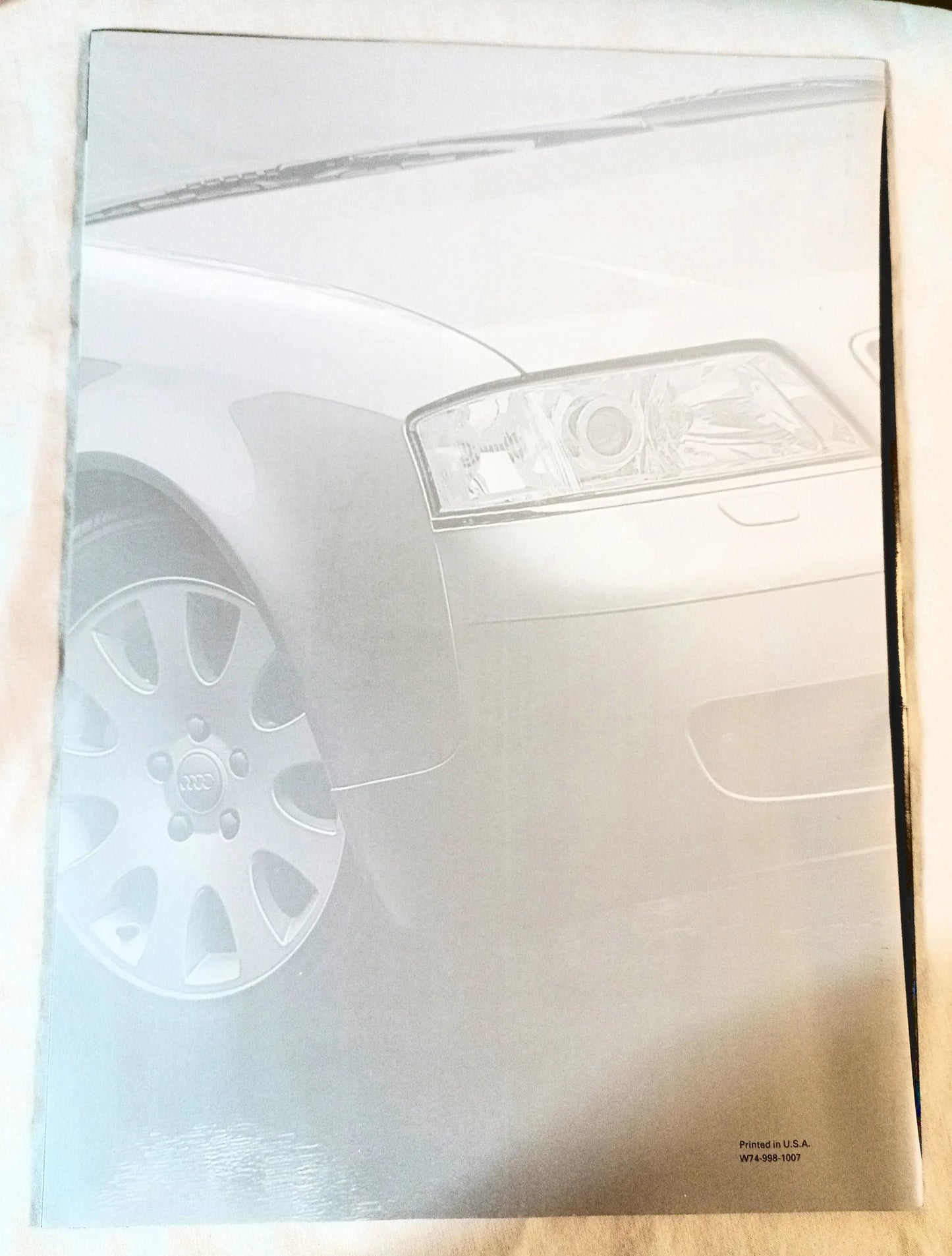 Audi 1998 Full Line Dealer Sales Brochure A4 Avant Cabriolet A6 A8 - TulipStuff