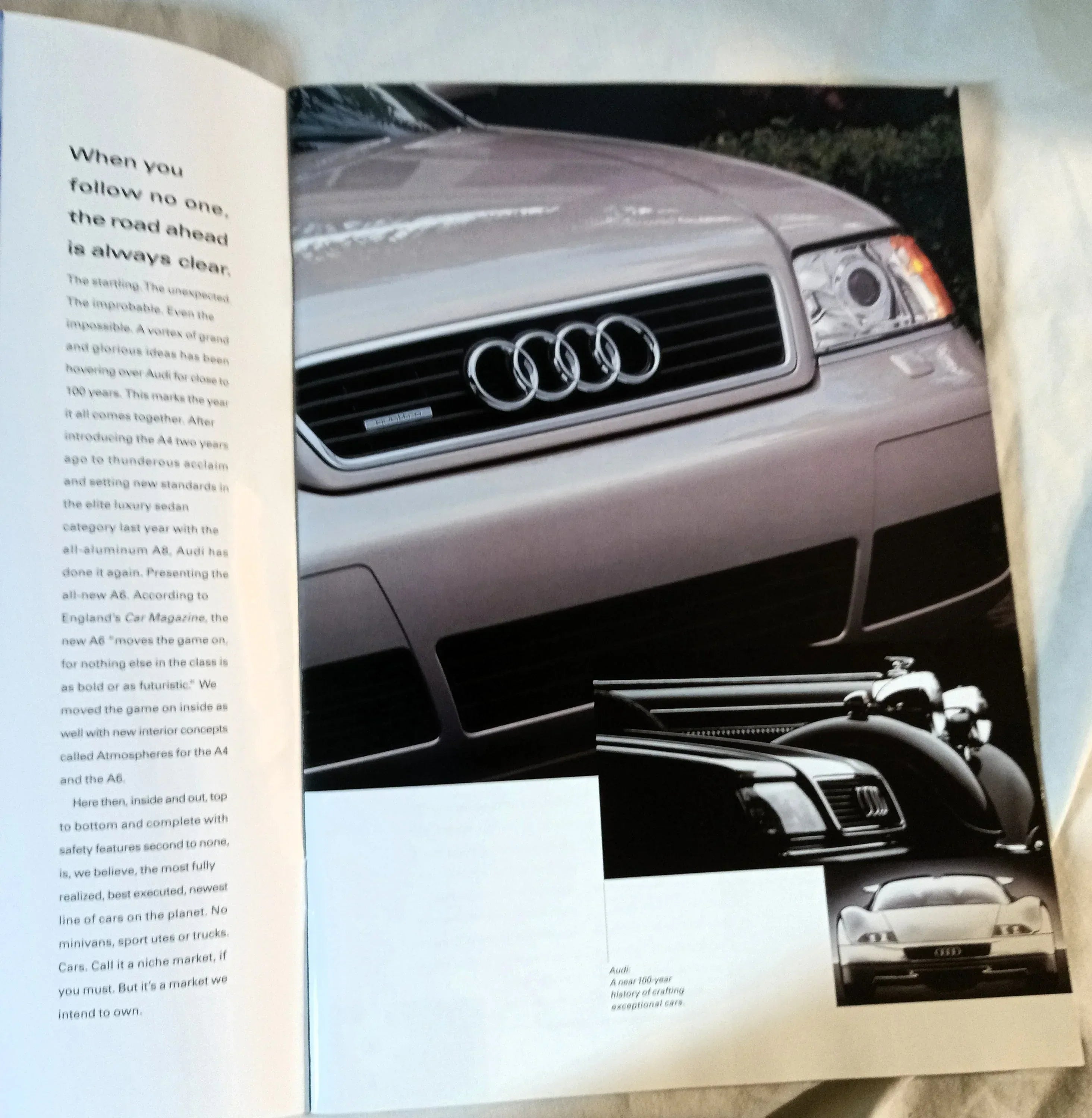 Audi 1998 Full Line Dealer Sales Brochure A4 Avant Cabriolet A6 A8