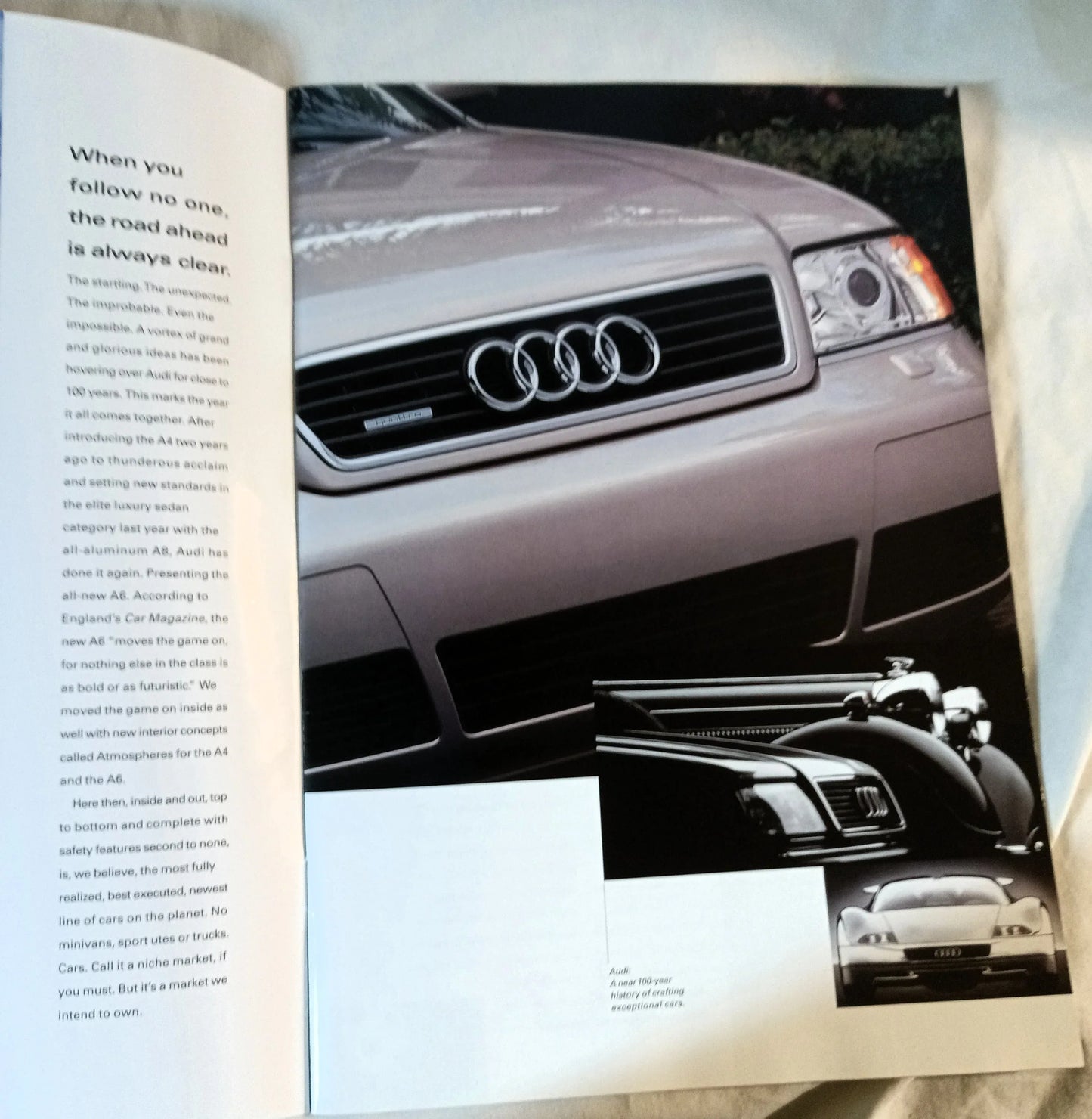 Audi 1998 Full Line Dealer Sales Brochure A4 Avant Cabriolet A6 A8 - TulipStuff