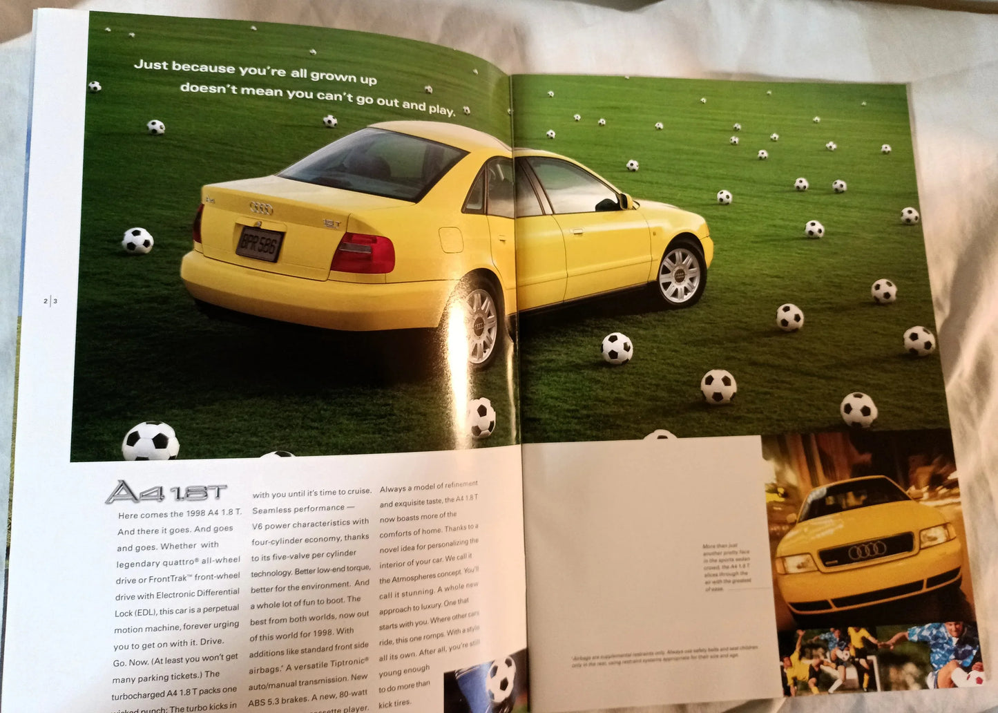 Audi 1998 Full Line Dealer Sales Brochure A4 Avant Cabriolet A6 A8 - TulipStuff