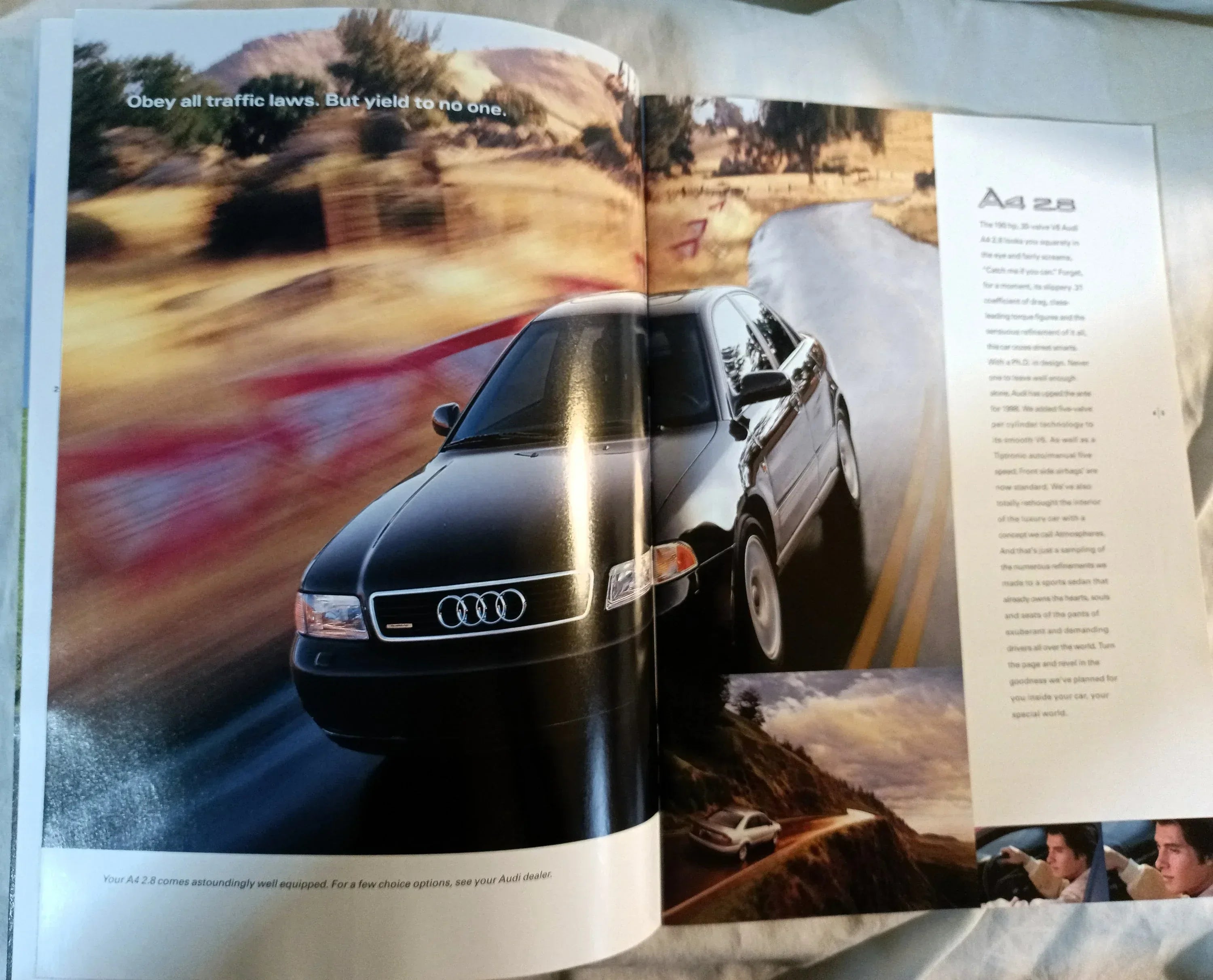 Audi 1998 Full Line Dealer Sales Brochure A4 Avant Cabriolet A6 A8