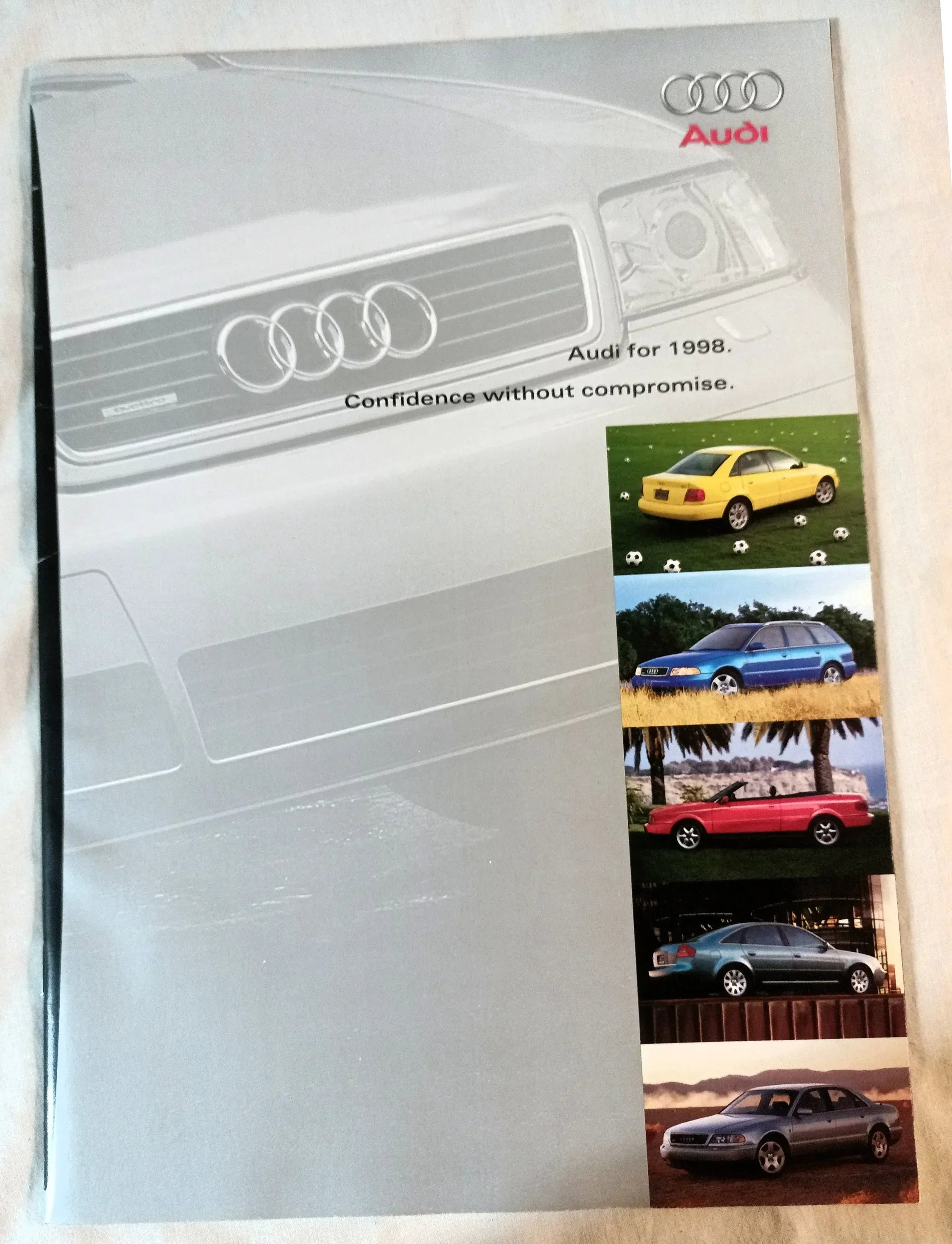 Audi 1998 Full Line Dealer Sales Brochure A4 Avant Cabriolet A6 A8