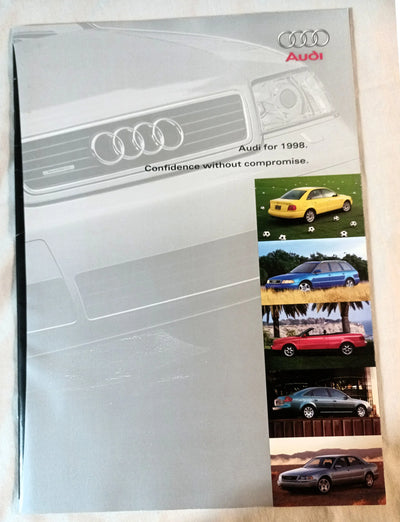 Audi 1998 Full Line Dealer Sales Brochure A4 Avant Cabriolet A6 A8 - TulipStuff