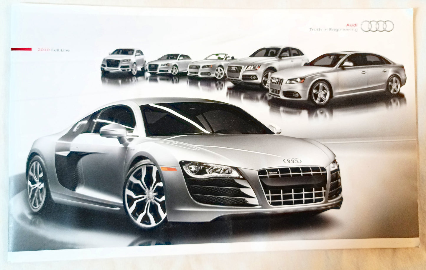 Audi 2010 Full Line Dealer Sales Brochure A3 A4 A5 A6 A8 Q5 Q7 TT R8 - TulipStuff