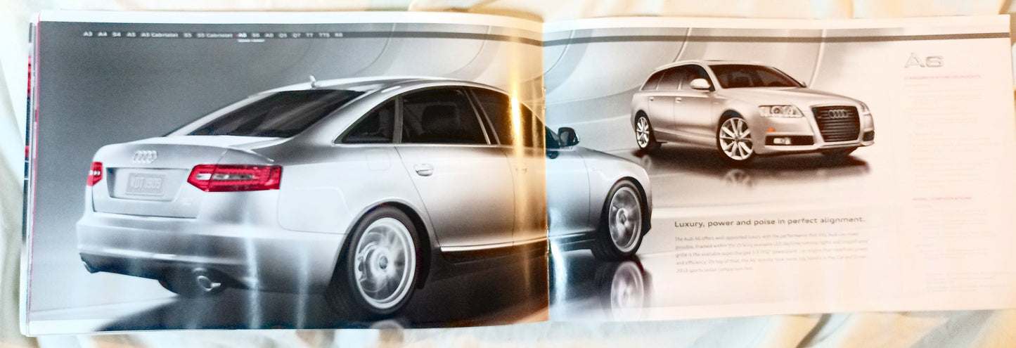 Audi 2010 Full Line Dealer Sales Brochure A3 A4 A5 A6 A8 Q5 Q7 TT R8 - TulipStuff