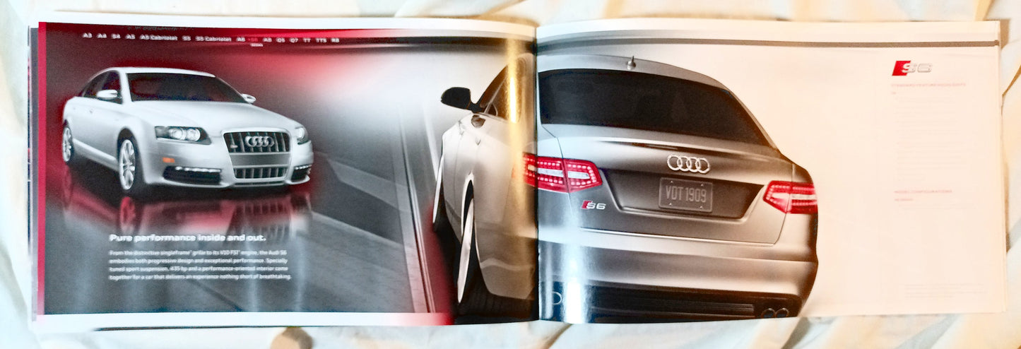 Audi 2010 Full Line Dealer Sales Brochure A3 A4 A5 A6 A8 Q5 Q7 TT R8 - TulipStuff