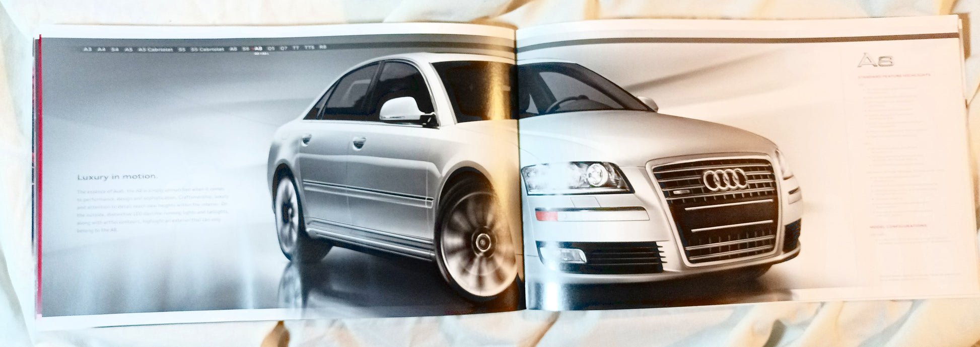 Audi 2010 Full Line Dealer Sales Brochure A3 A4 A5 A6 A8 Q5 Q7 TT R8 - TulipStuff