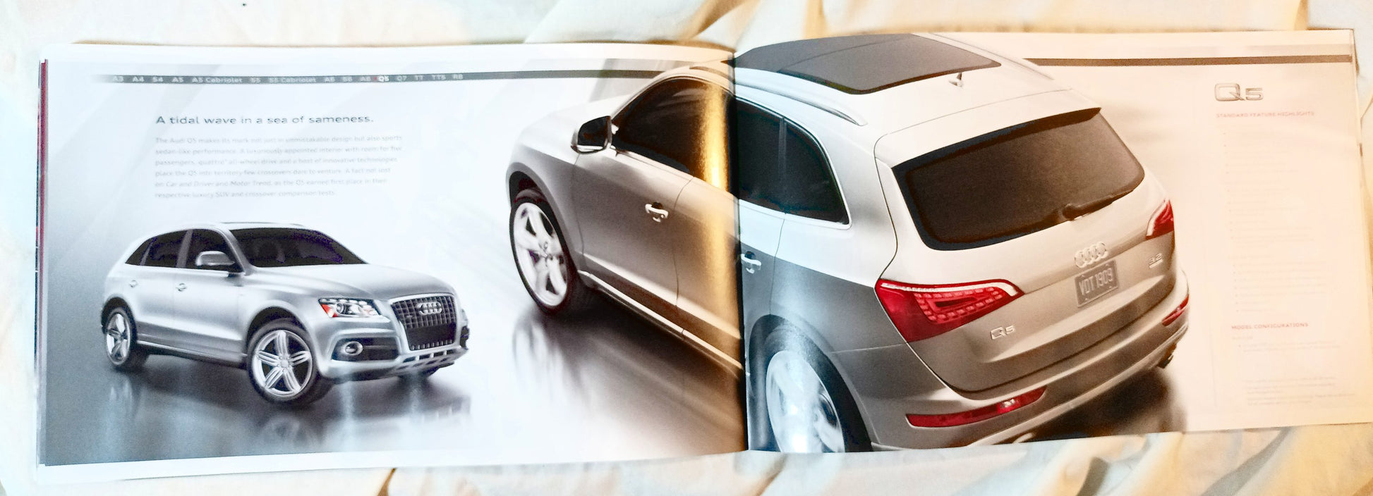 Audi 2010 Full Line Dealer Sales Brochure A3 A4 A5 A6 A8 Q5 Q7 TT R8 - TulipStuff