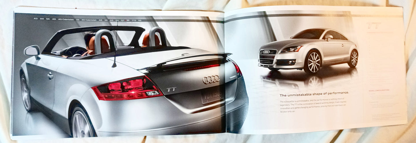 Audi 2010 Full Line Dealer Sales Brochure A3 A4 A5 A6 A8 Q5 Q7 TT R8 - TulipStuff
