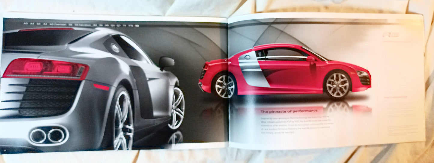 Audi 2010 Full Line Dealer Sales Brochure A3 A4 A5 A6 A8 Q5 Q7 TT R8 - TulipStuff