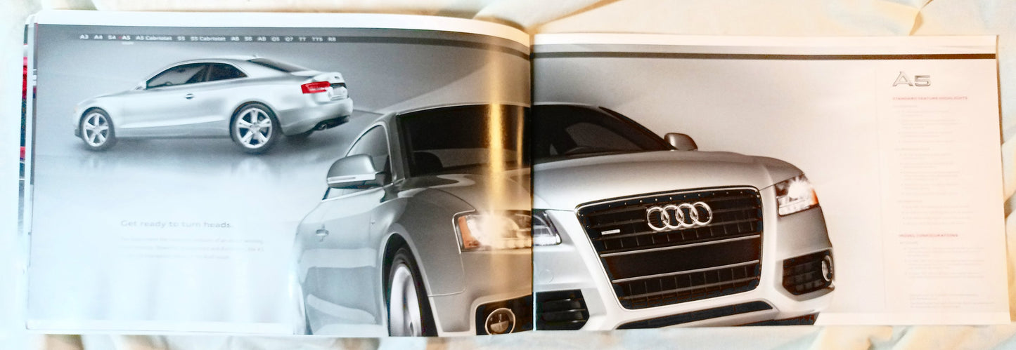 Audi 2010 Full Line Dealer Sales Brochure A3 A4 A5 A6 A8 Q5 Q7 TT R8 - TulipStuff