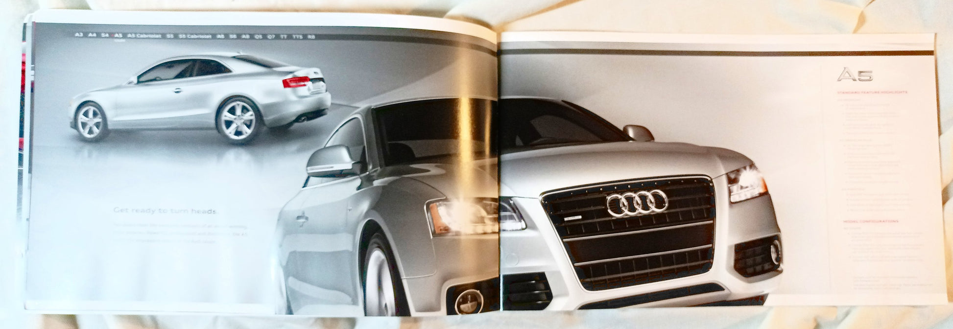 Audi 2010 Full Line Dealer Sales Brochure A3 A4 A5 A6 A8 Q5 Q7 TT R8 - TulipStuff