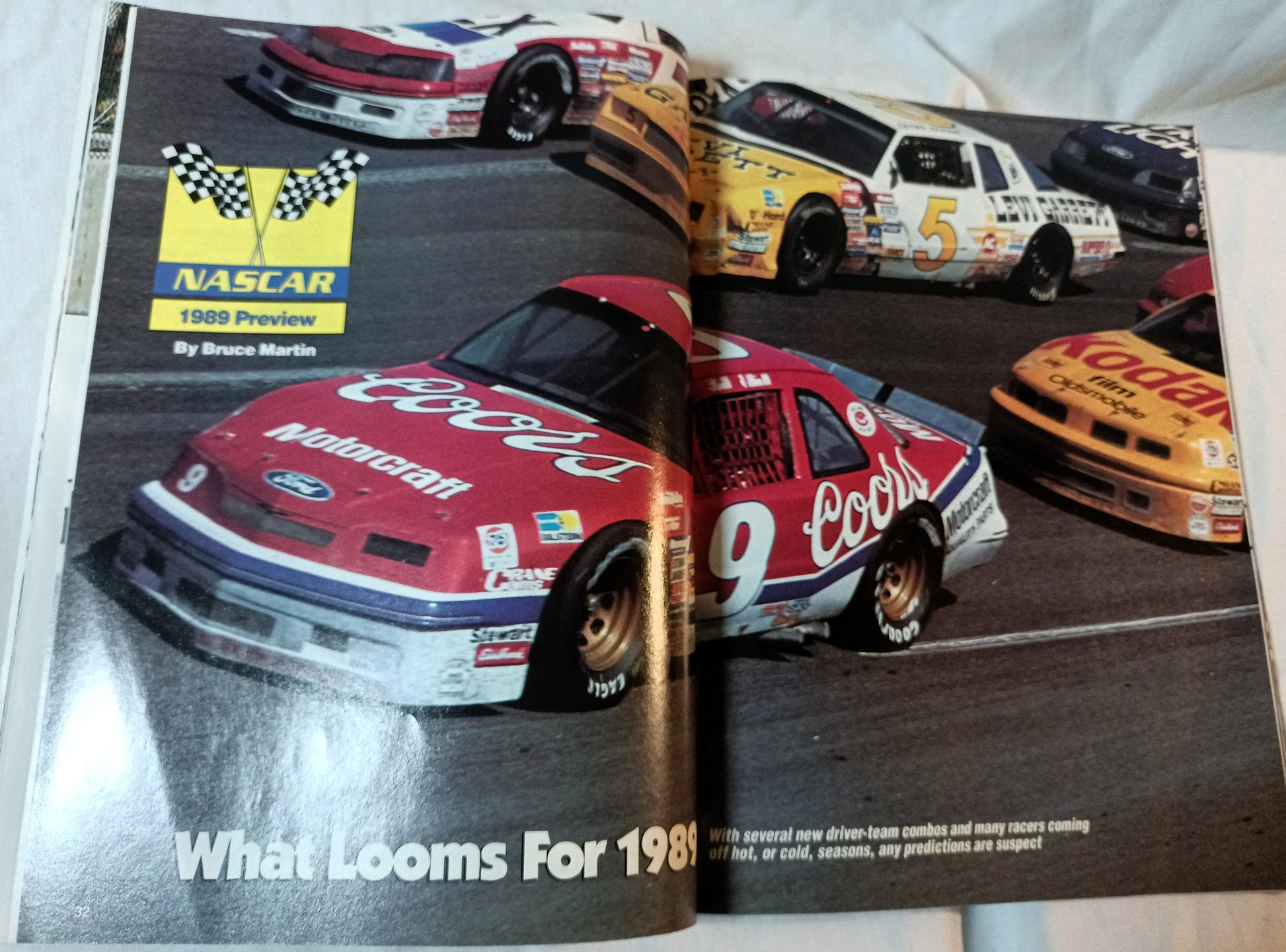 Auto Racing Digest 1989 Yearbook Annual Season Preview NASCAR CART IMSA - TulipStuff