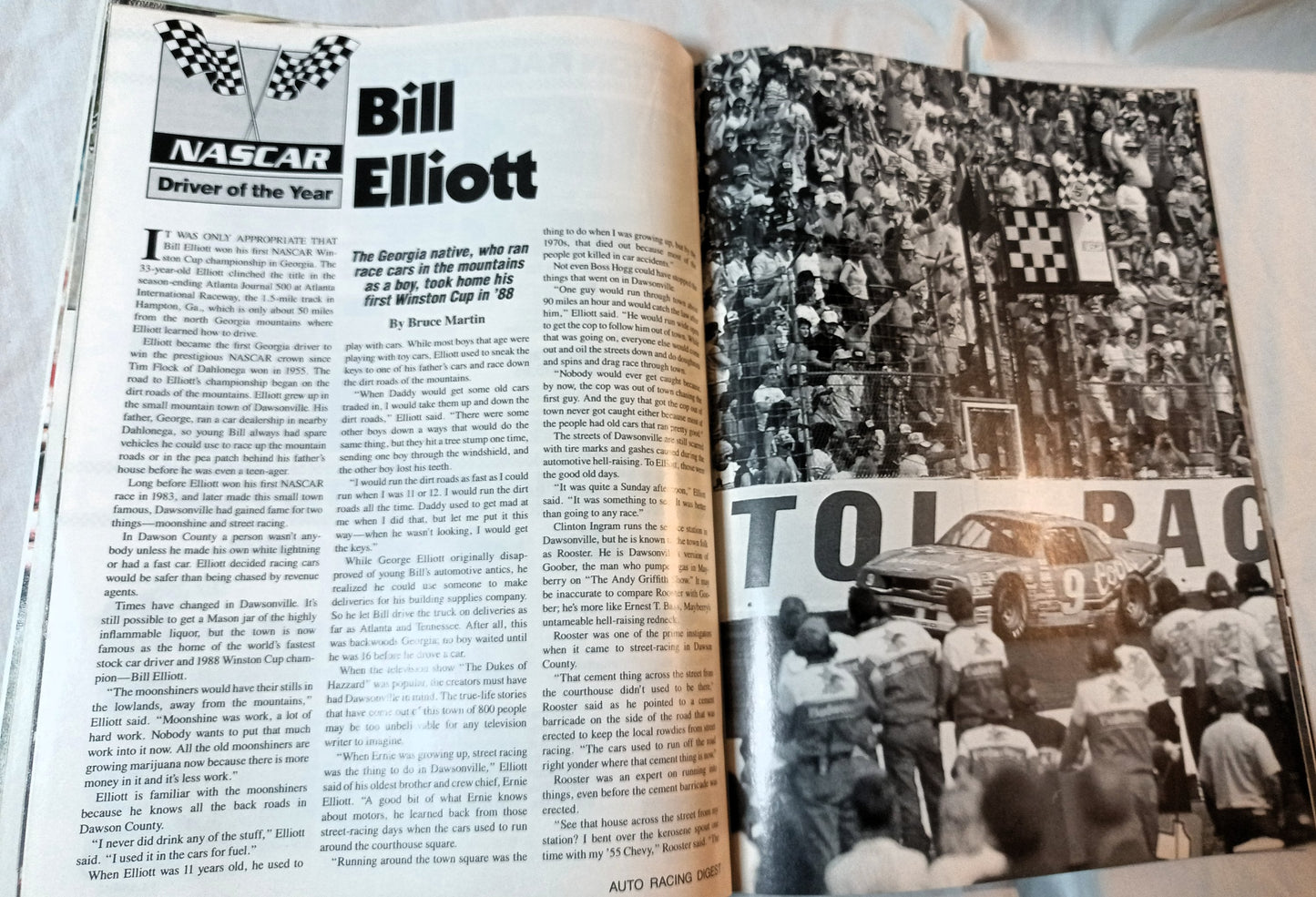 Auto Racing Digest 1989 Yearbook Annual Season Preview NASCAR CART IMSA - TulipStuff