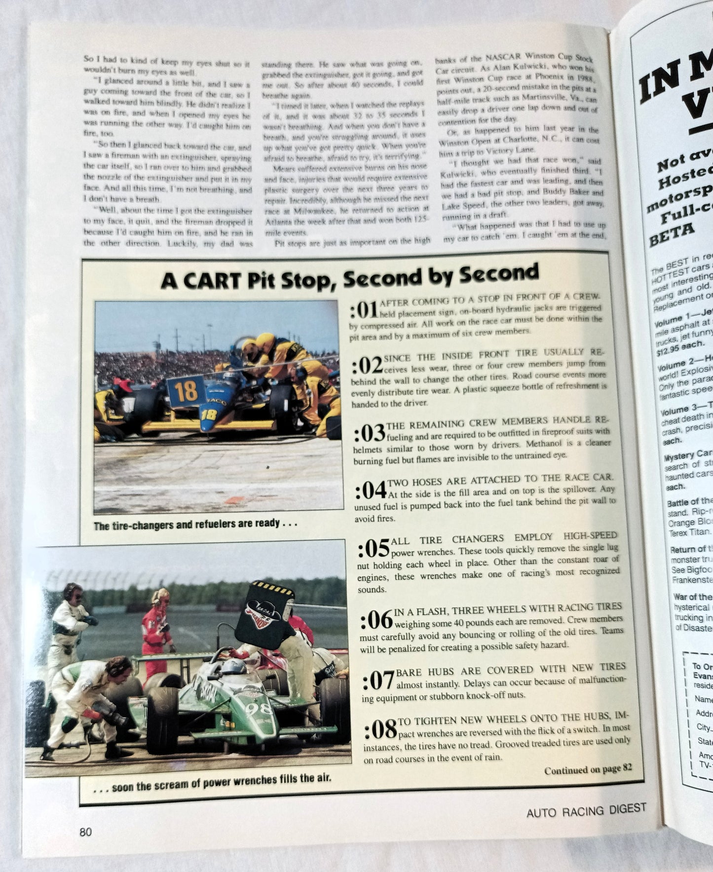 Auto Racing Digest 1989 Yearbook Annual Season Preview NASCAR CART IMSA - TulipStuff