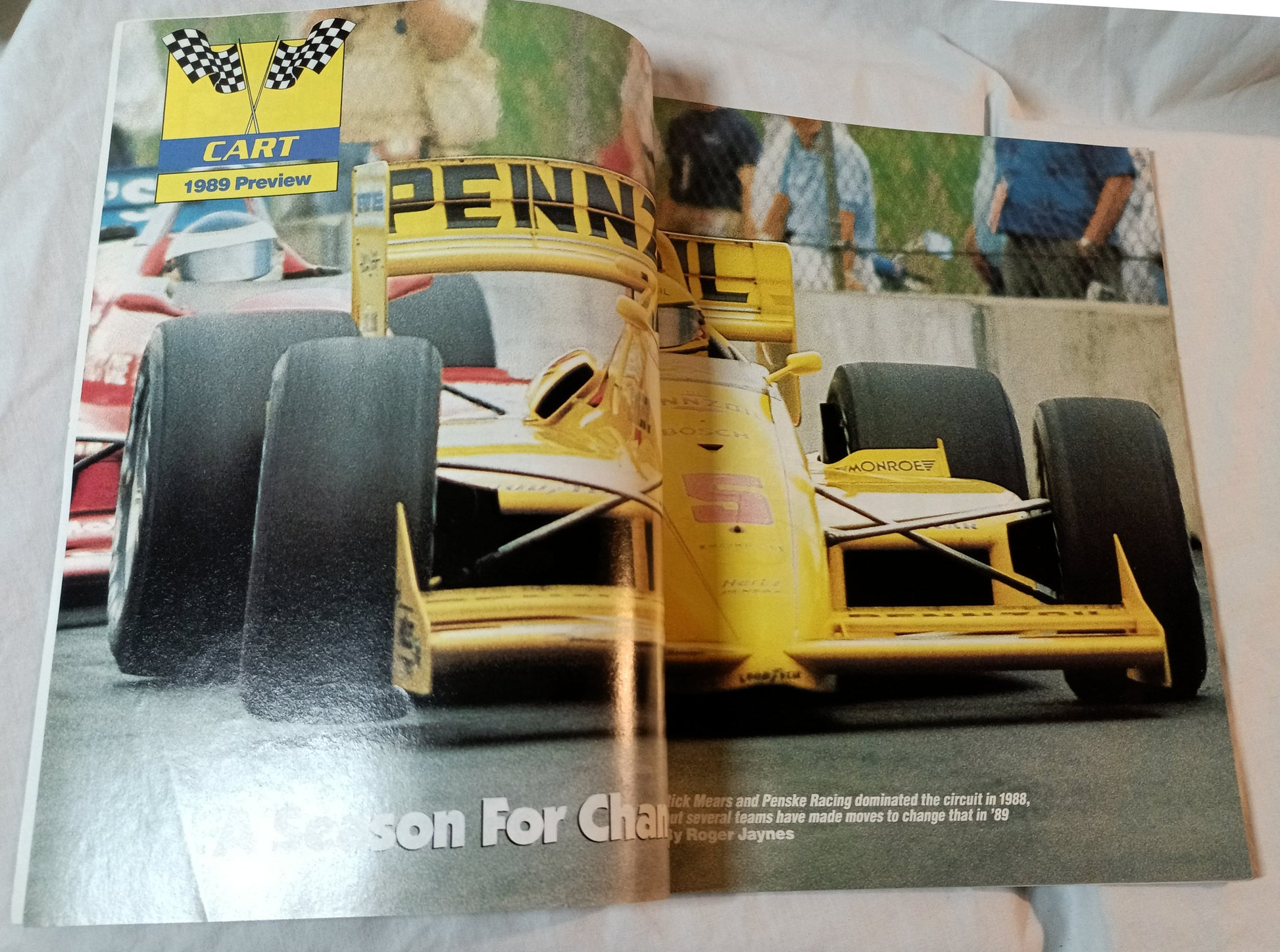 Auto Racing Digest 1989 Yearbook Annual Season Preview NASCAR CART IMSA - TulipStuff