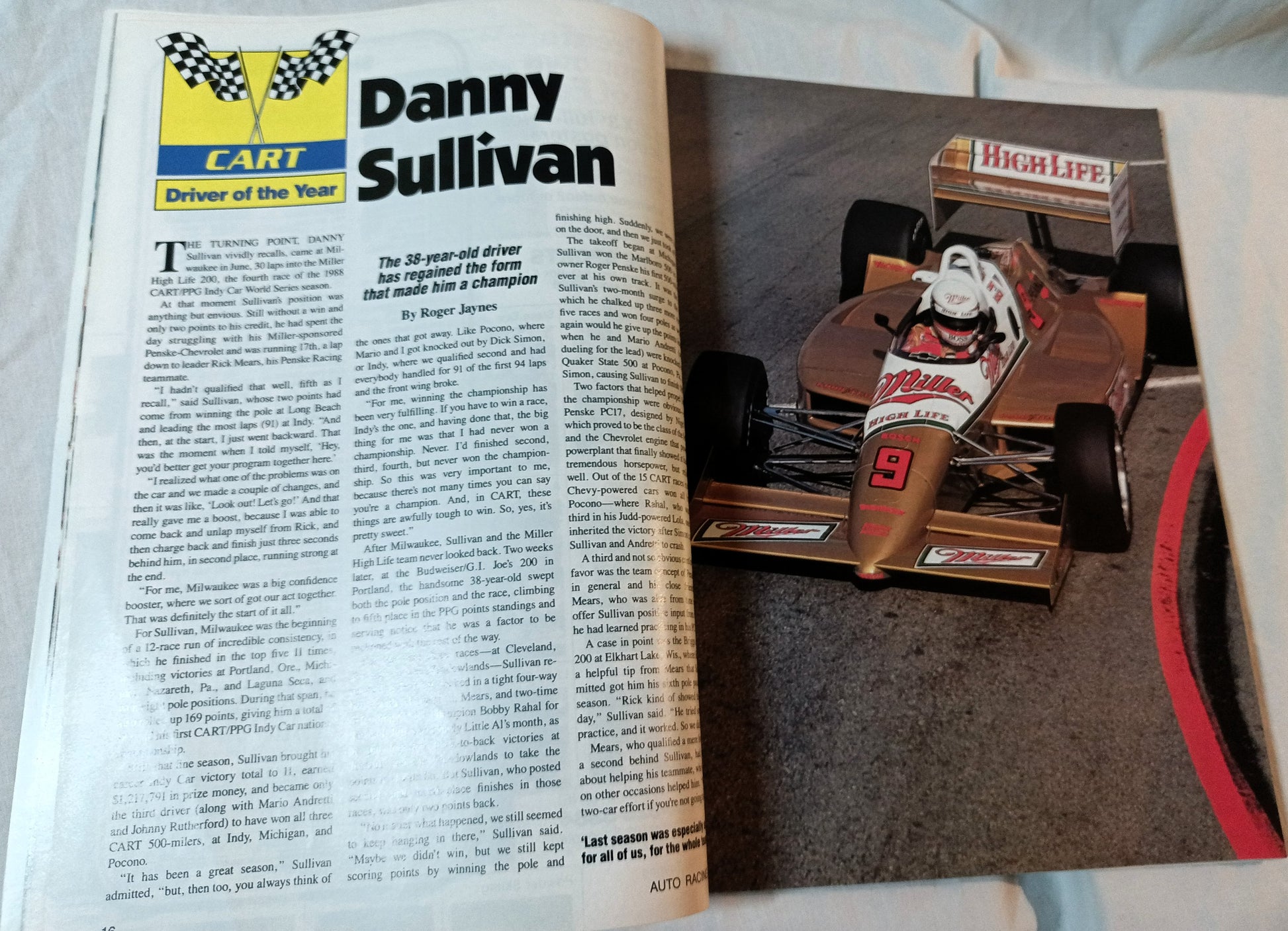 Auto Racing Digest 1989 Yearbook Annual Season Preview NASCAR CART IMSA - TulipStuff