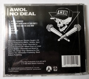 A.W.O.L. No Deal Detroit Gangsta Rap Album CD Bryant 1992 - TulipStuff