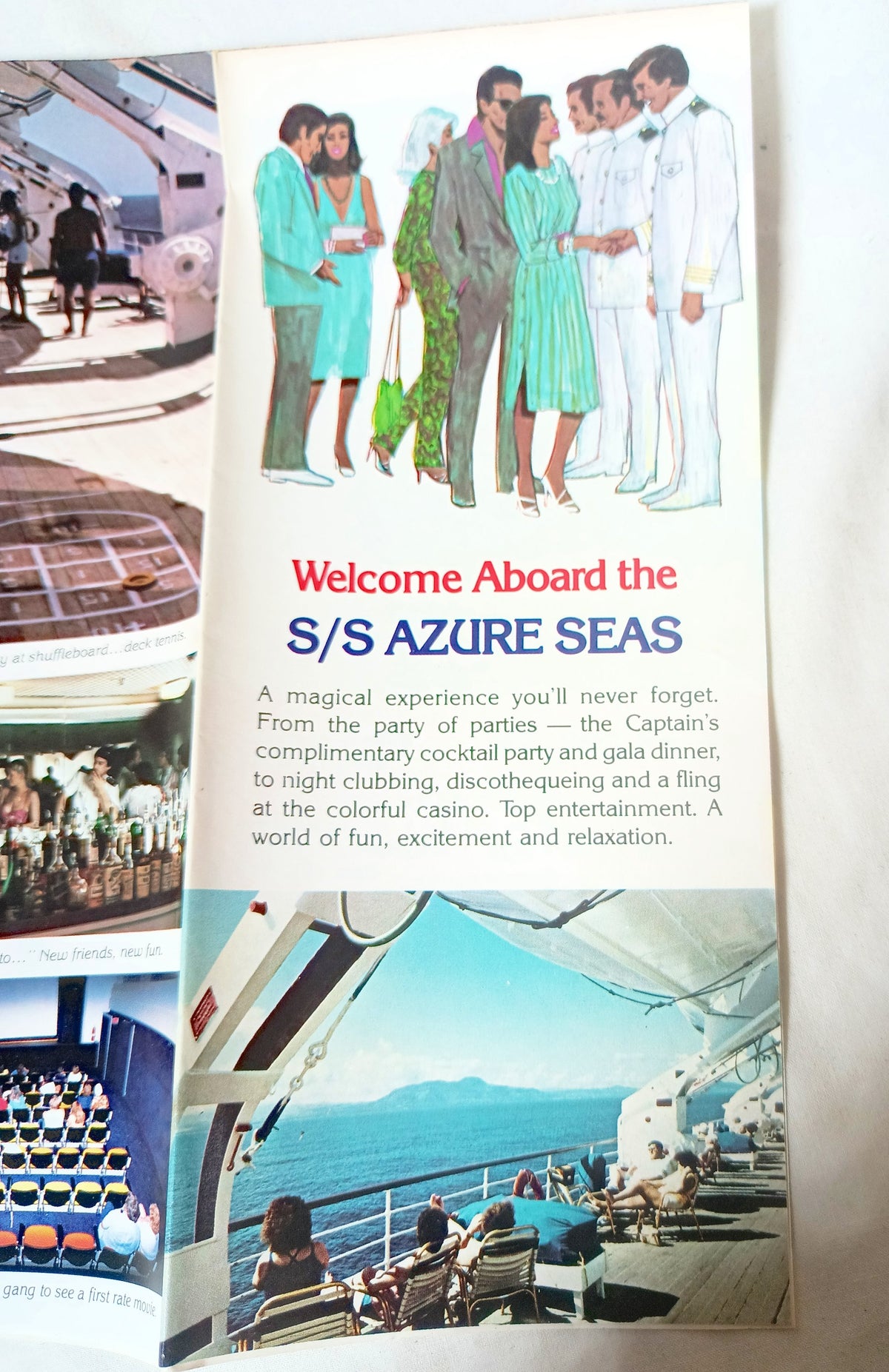 Western Cruise Lines Azure Seas 1980 LA Mexico Cruises Intro Brochure - TulipStuff