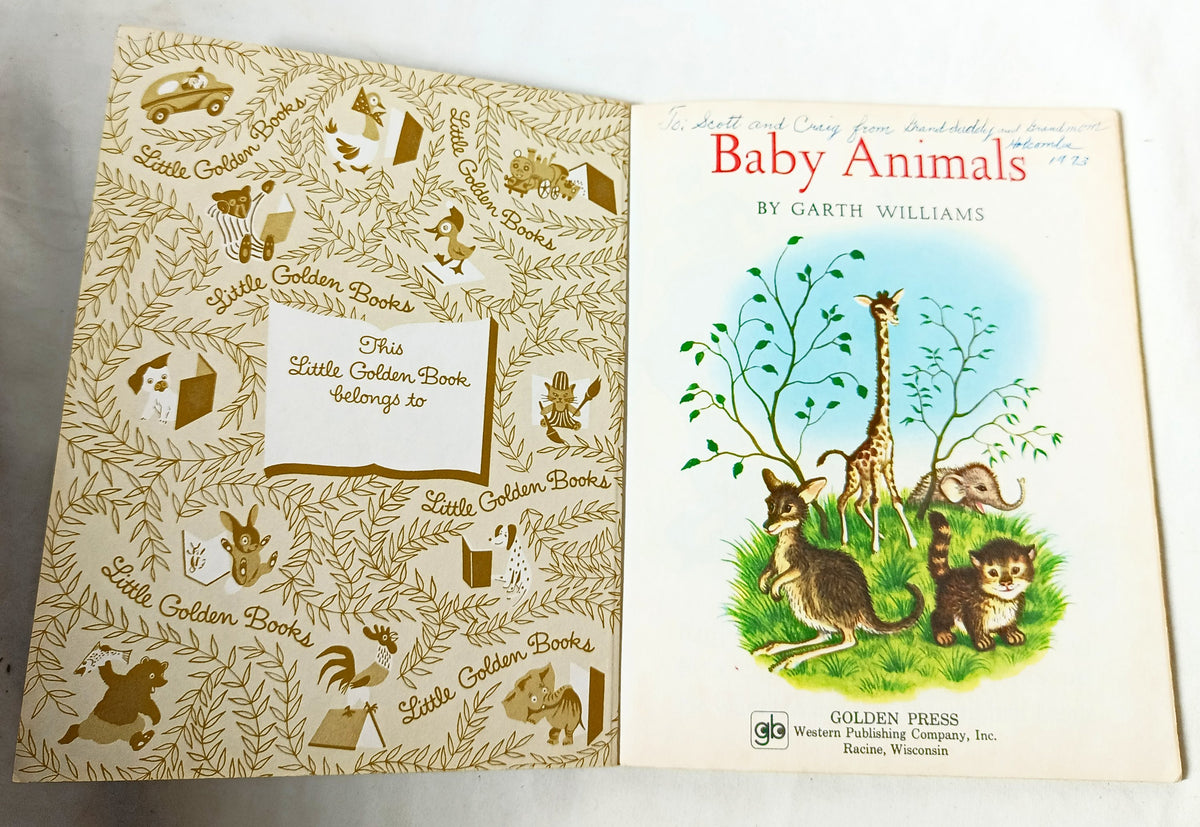 Baby Animals Little Golden Book Garth Williams 15th Printing 1973 - TulipStuff