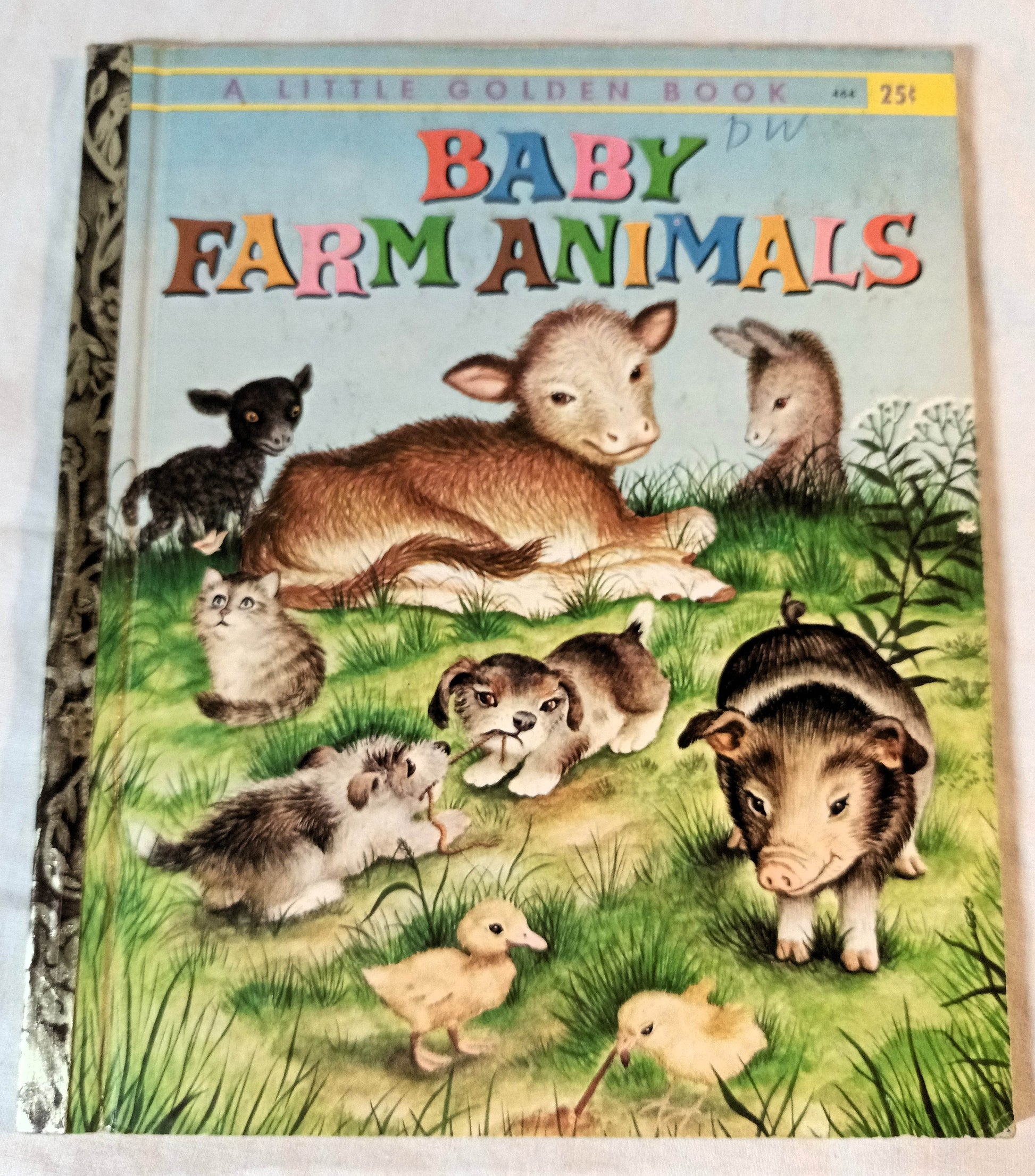 Baby Farm Animals Garth Williams Little Golden Book Hardcover 1958 - TulipStuff