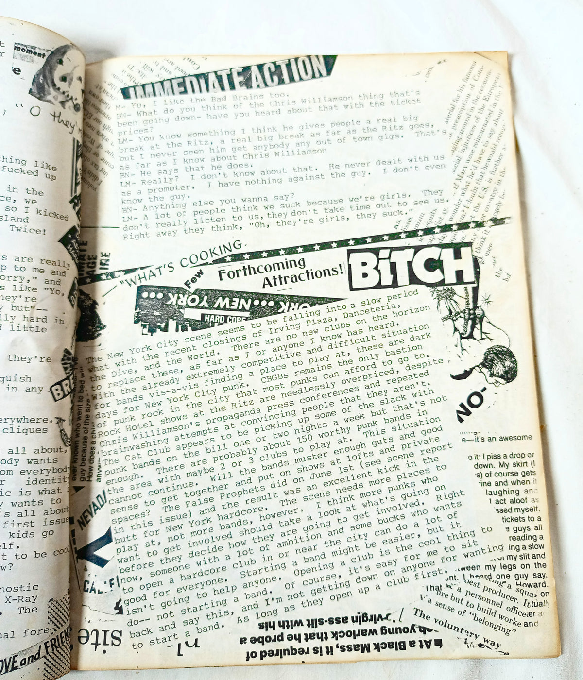 Bad Newz #2 Punkzine 1986 Women In Punk Rock Scab PMS NYHC BobZ - TulipStuff