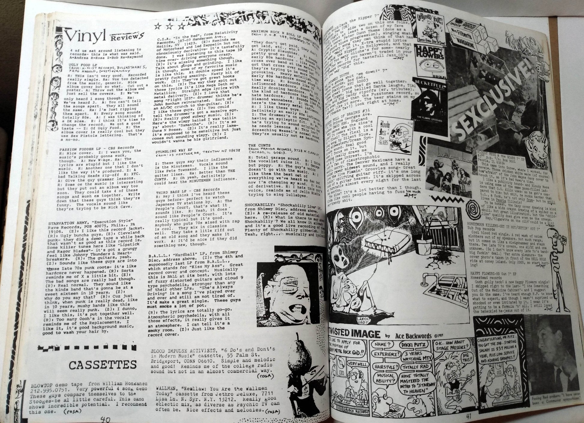 Bad Newz #14 Spring 1990 NYC Political Punk Fanzine Bob Z - TulipStuff