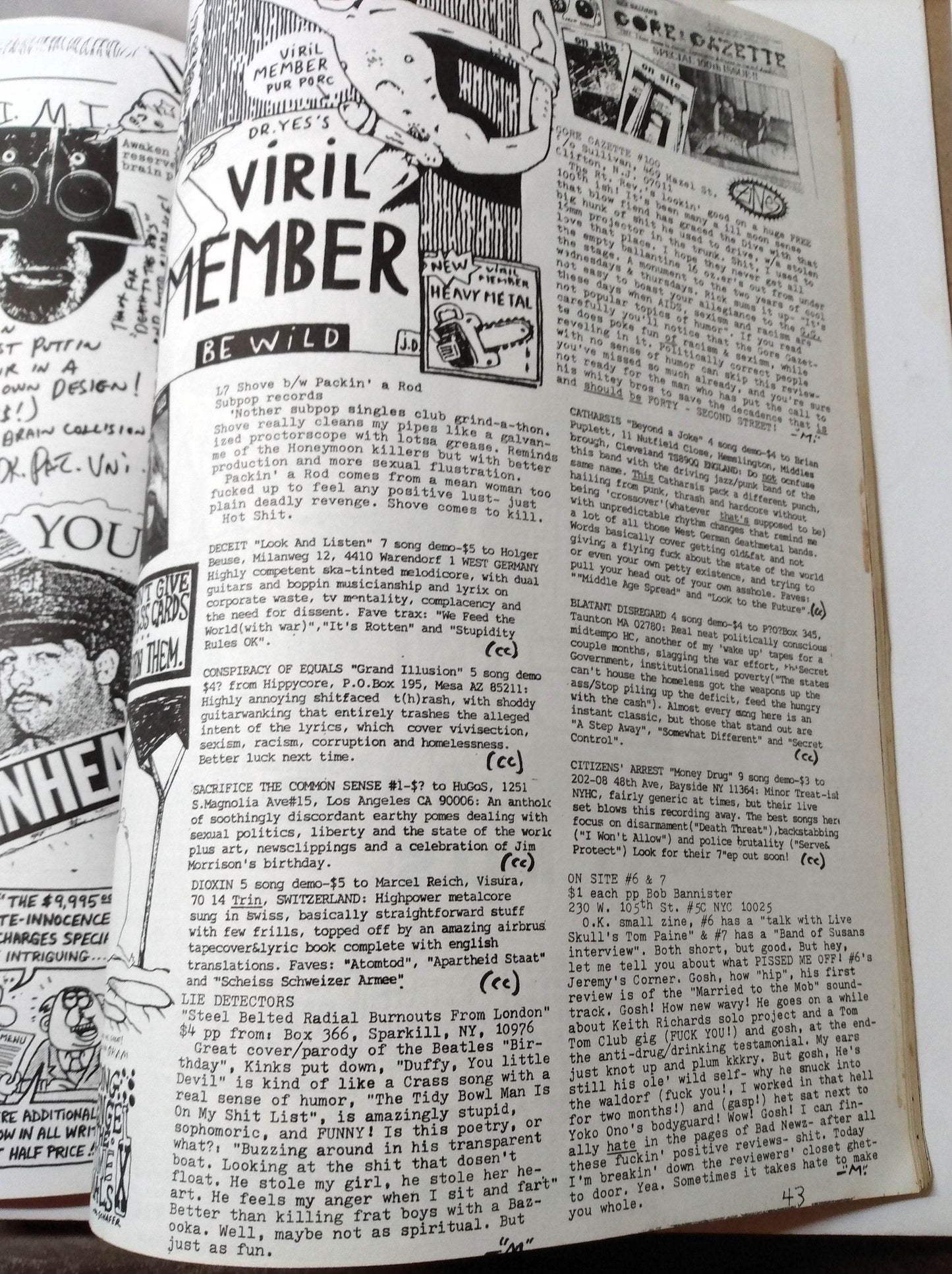 Bad Newz #14 Spring 1990 NYC Political Punk Fanzine Bob Z - TulipStuff