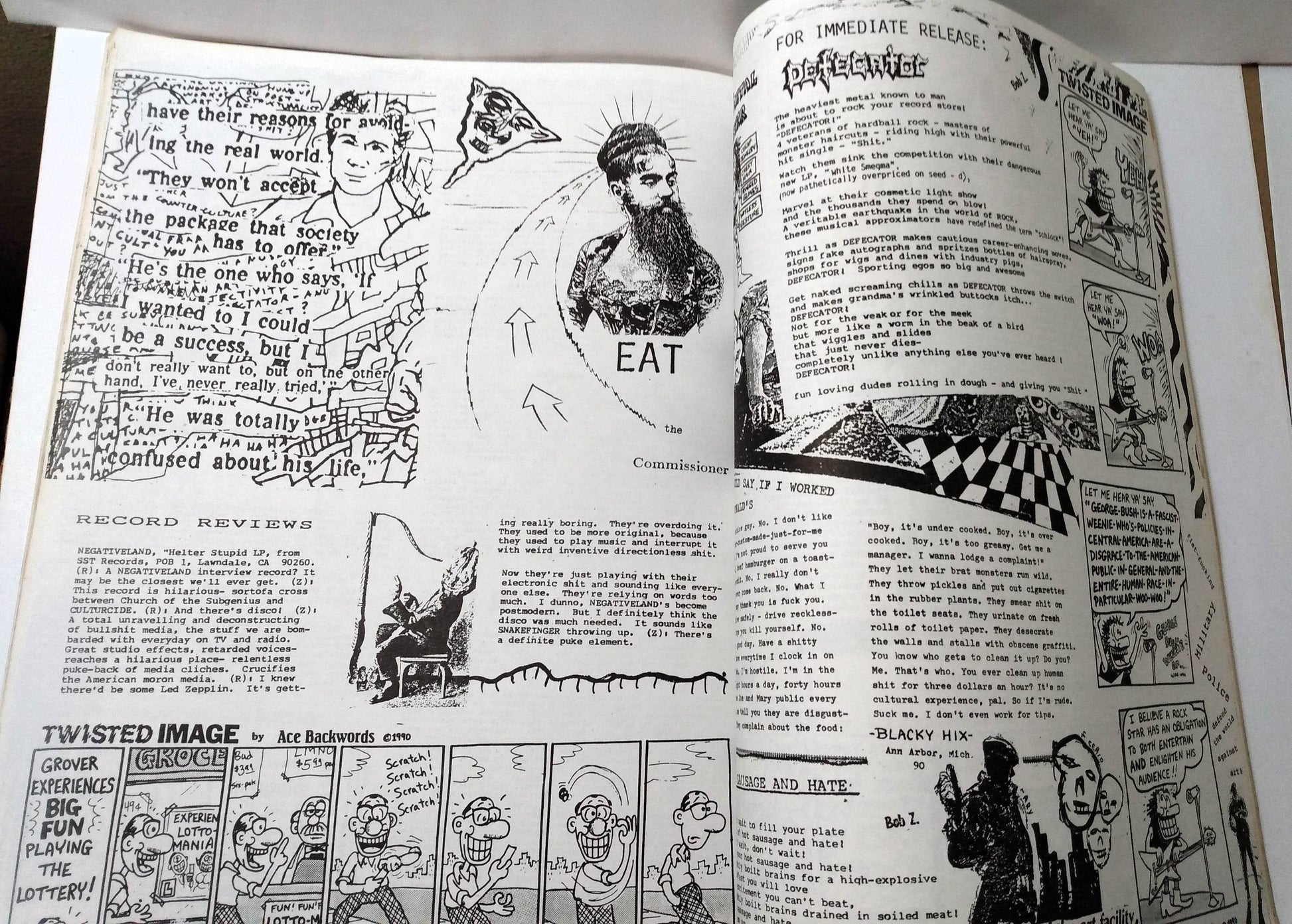 Bad Newz #14 Spring 1990 NYC Political Punk Fanzine Bob Z - TulipStuff