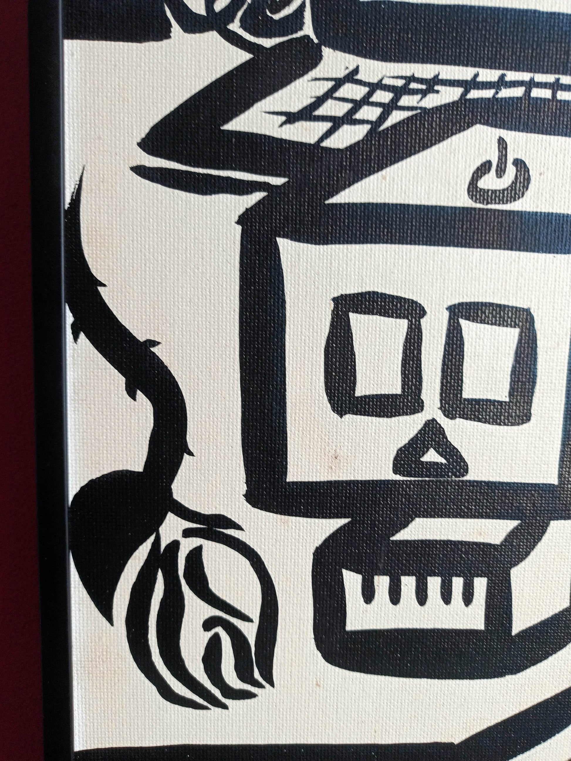 Bahja Choy Untitled Acrylic On Canvasboard Painting 2000 - TulipStuff