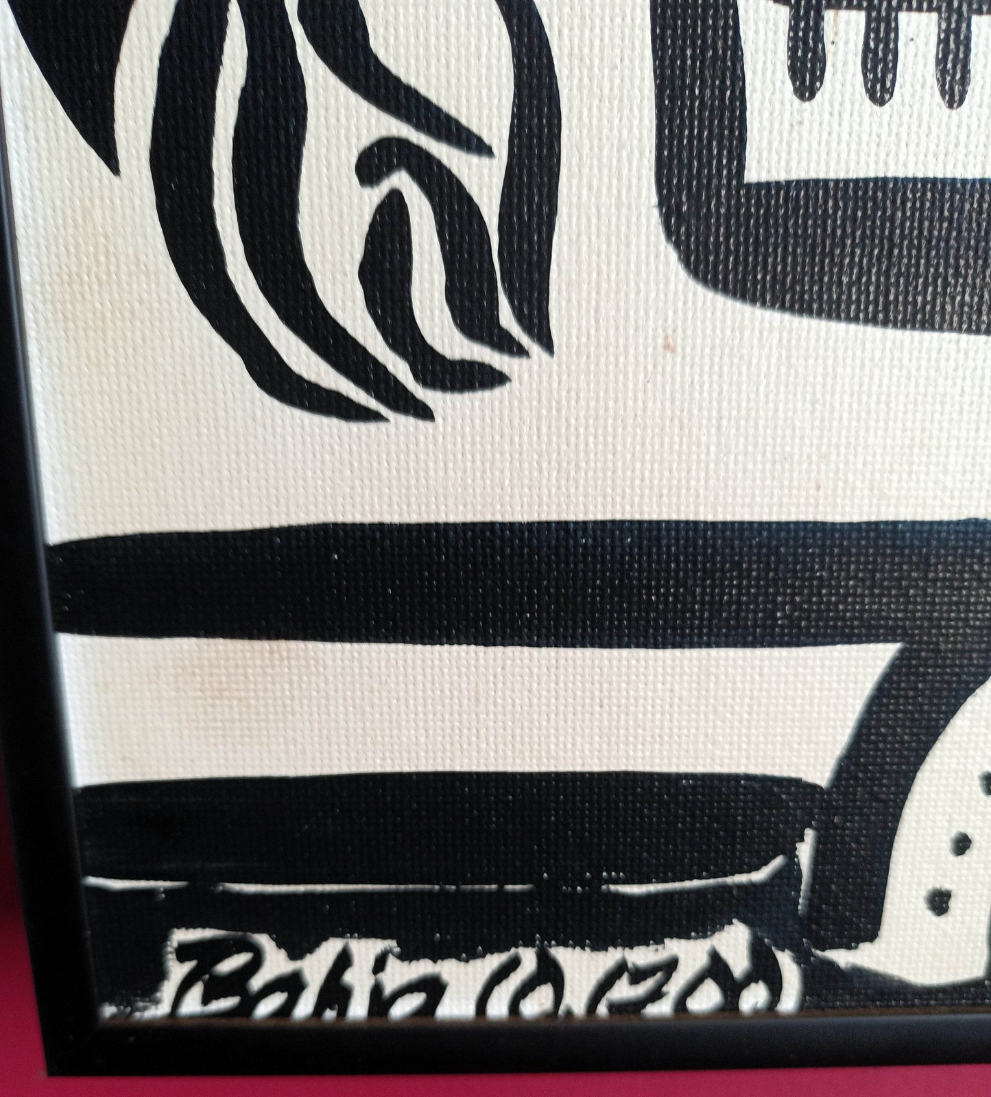 Bahja Choy Untitled Acrylic On Canvasboard Painting 2000 - TulipStuff