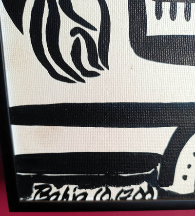 Bahja Choy Untitled Acrylic On Canvasboard Painting 2000 - TulipStuff