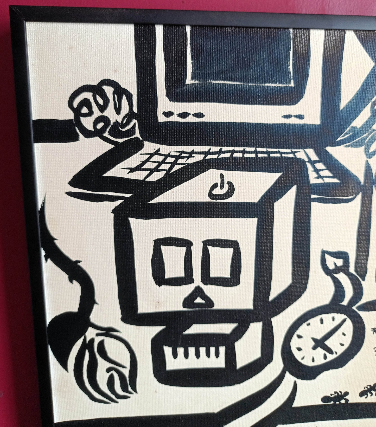 Bahja Choy Untitled Acrylic On Canvasboard Painting 2000 - TulipStuff