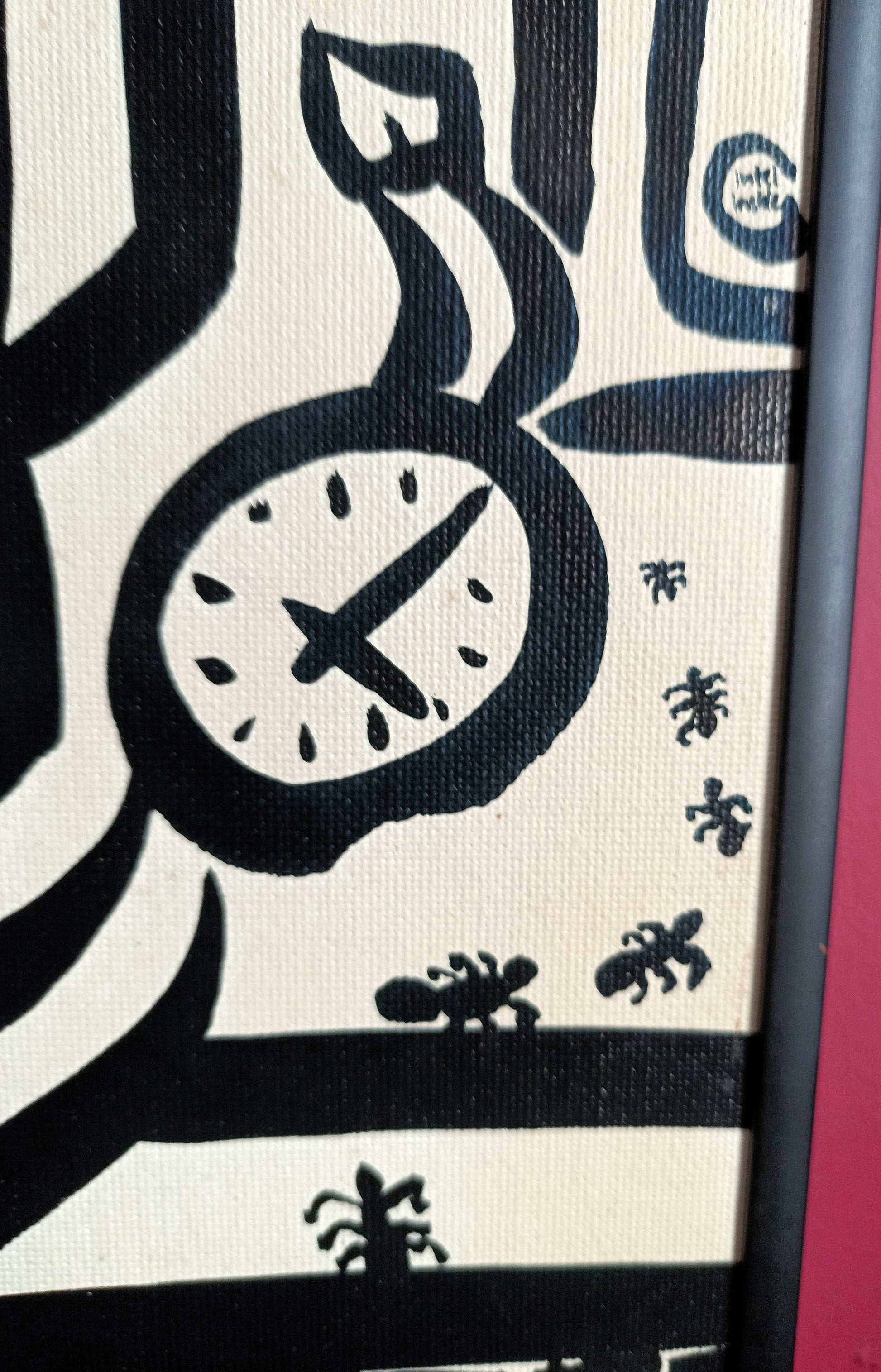 Bahja Choy Untitled Acrylic On Canvasboard Painting 2000 - TulipStuff