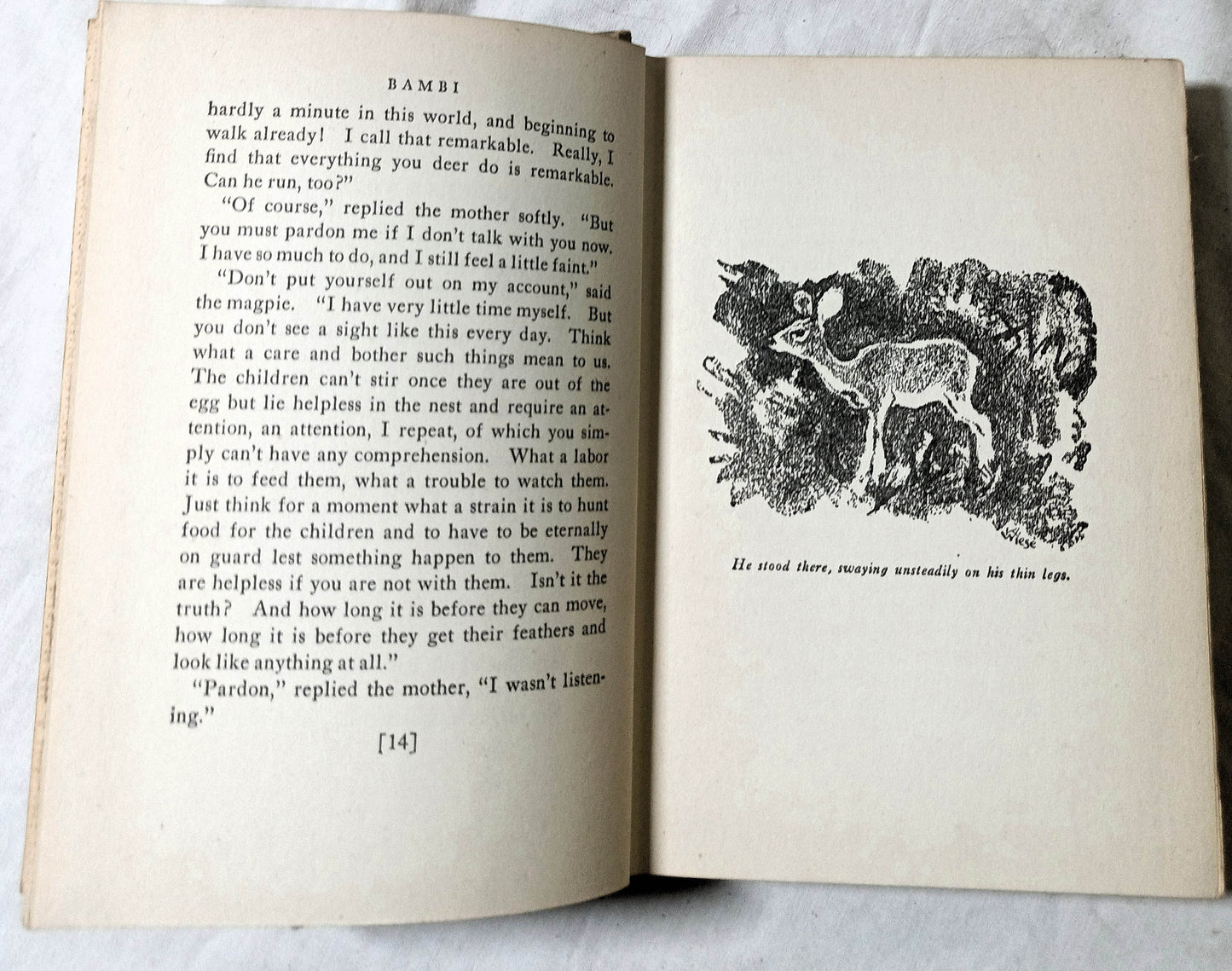 Bambi by Felix Salten Thrushwood Books Grosset Dunlap Hardcover 1929 - TulipStuff