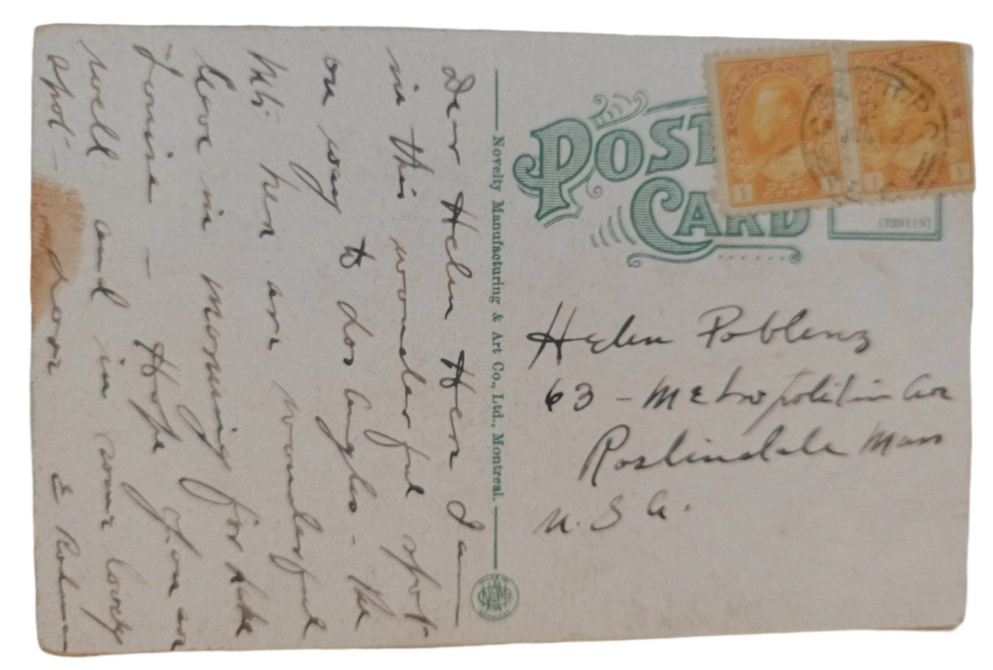 Banff Springs Hotel At Night Banff Alberta Canada 1910's - TulipStuff