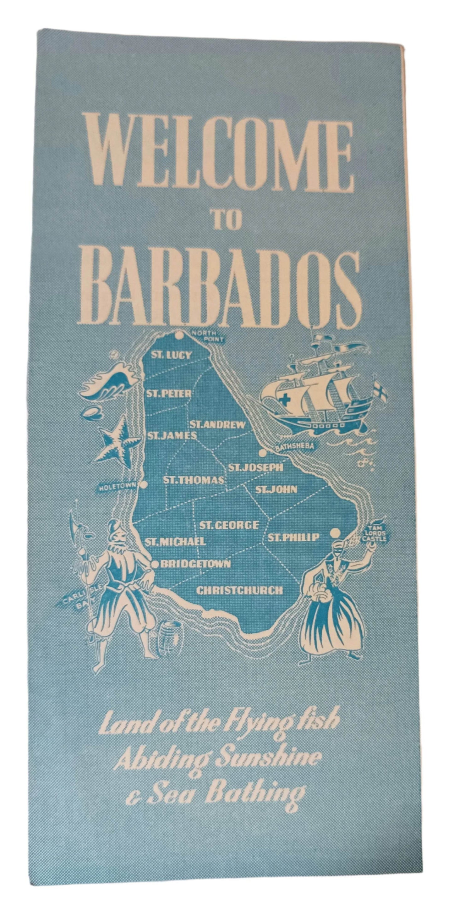 Welcome To Barbados Land Of The Flying Fish Da Costa Brochure 1950's - TulipStuff