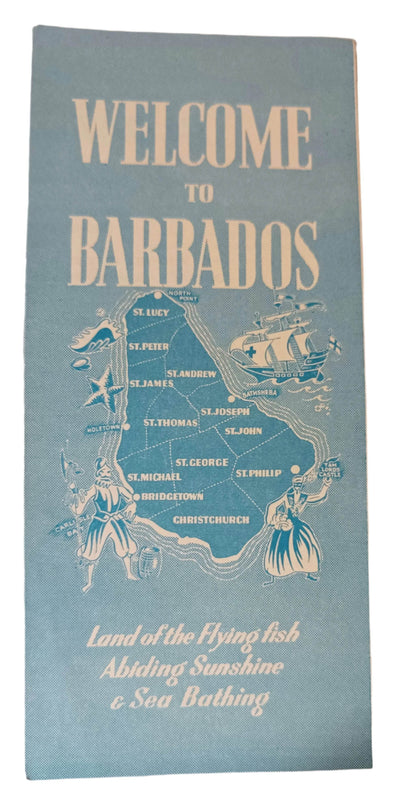 Welcome To Barbados Land Of The Flying Fish Da Costa Brochure 1950's - TulipStuff