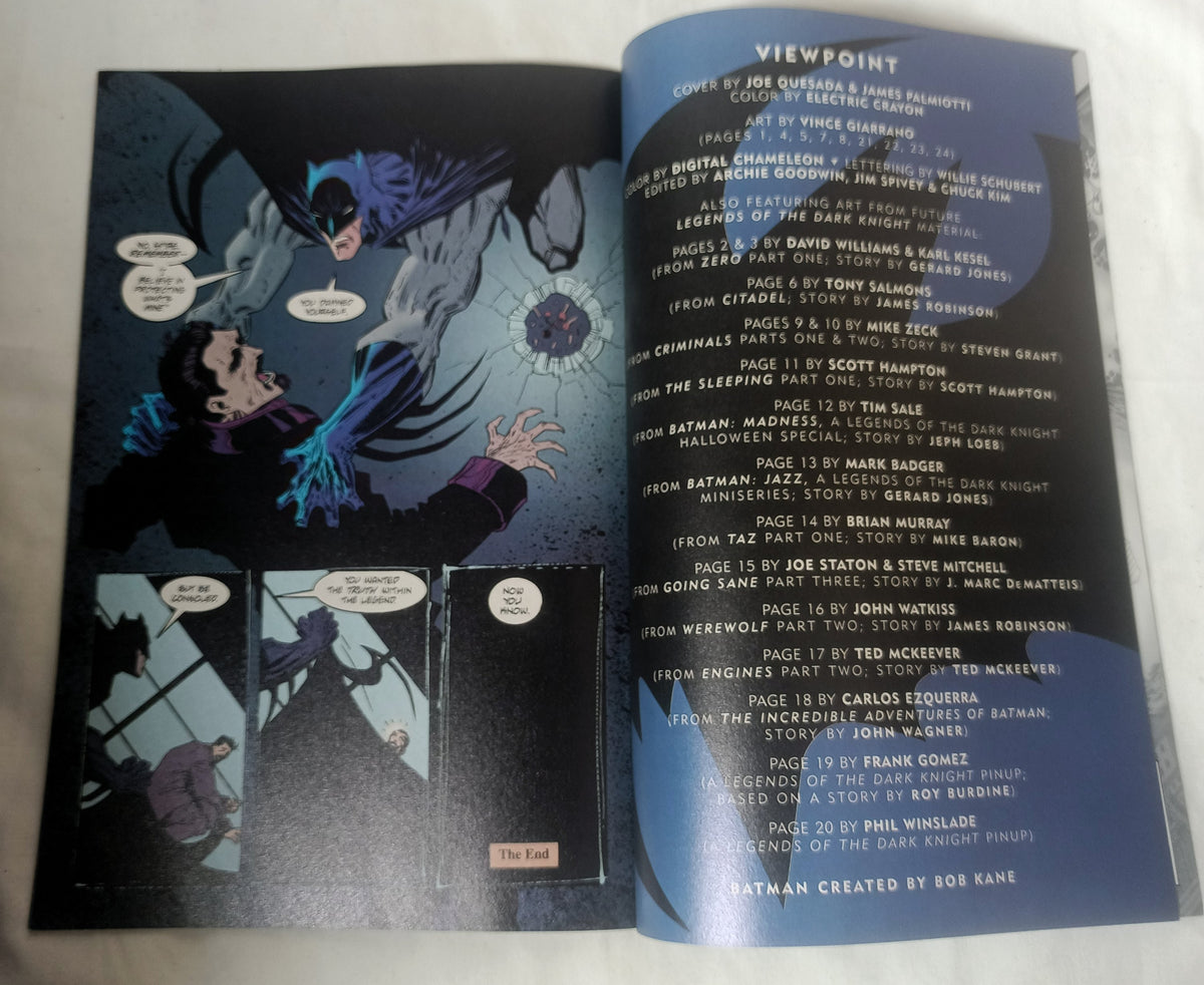 Batman Legends Of The Dark Knight #0 Viewpoint October 1994 DC Comics - TulipStuff