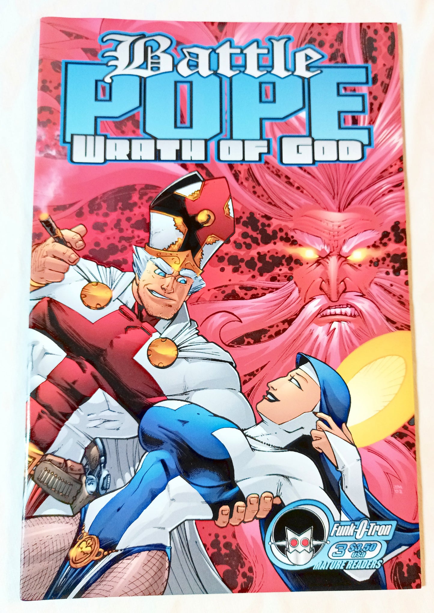 Battle Pope Wrath Of God #3 Oct 2002 Funk-O-Tron Kirkman Invincible Ad - TulipStuff