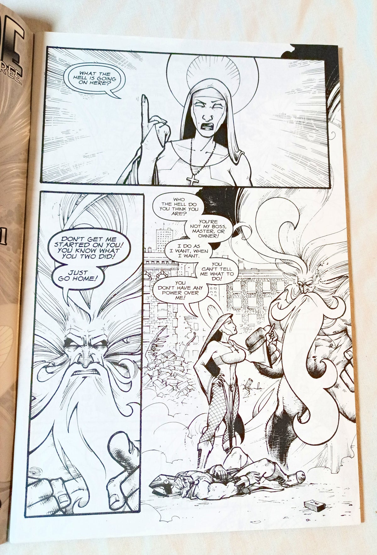 Battle Pope Wrath Of God #3 Oct 2002 Funk-O-Tron Kirkman Invincible Ad - TulipStuff