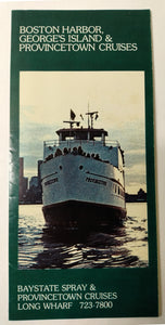 Bay State Spray & Provincetown Steamship Co. 1980 Schedule Brochure - TulipStuff