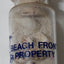 Beach Front Property Glass Souvenir Bottle Sand Seashells 1990's - TulipStuff
